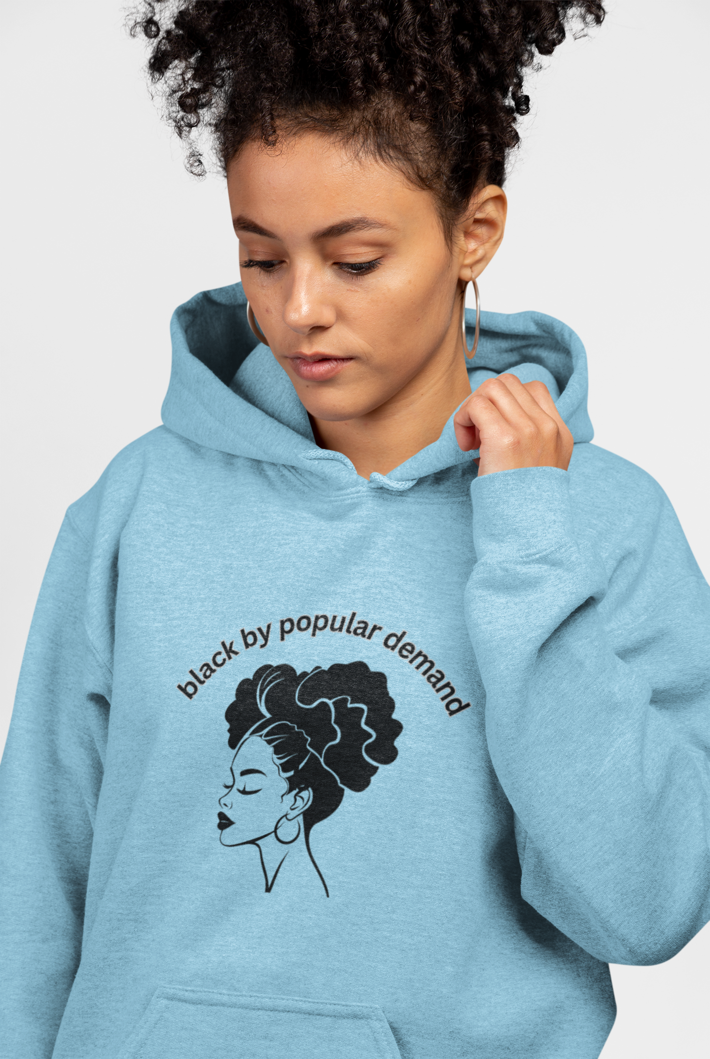 Black Unisex Hoodie by Black by Popular Demand