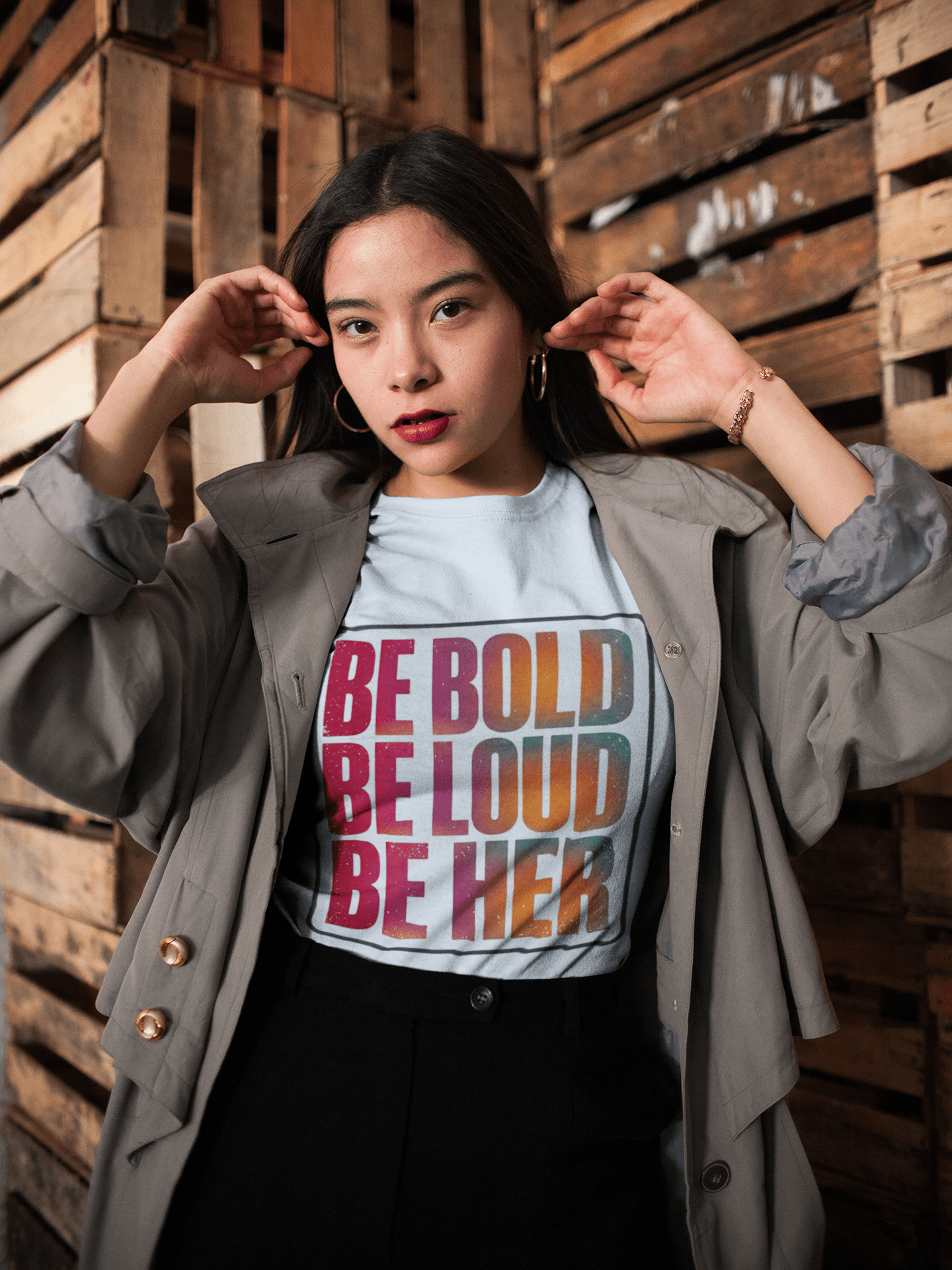 Be Bold Be Loud Be Her T-Shirt — Feminist Empowerment Tee - AUNTIE VIKKI