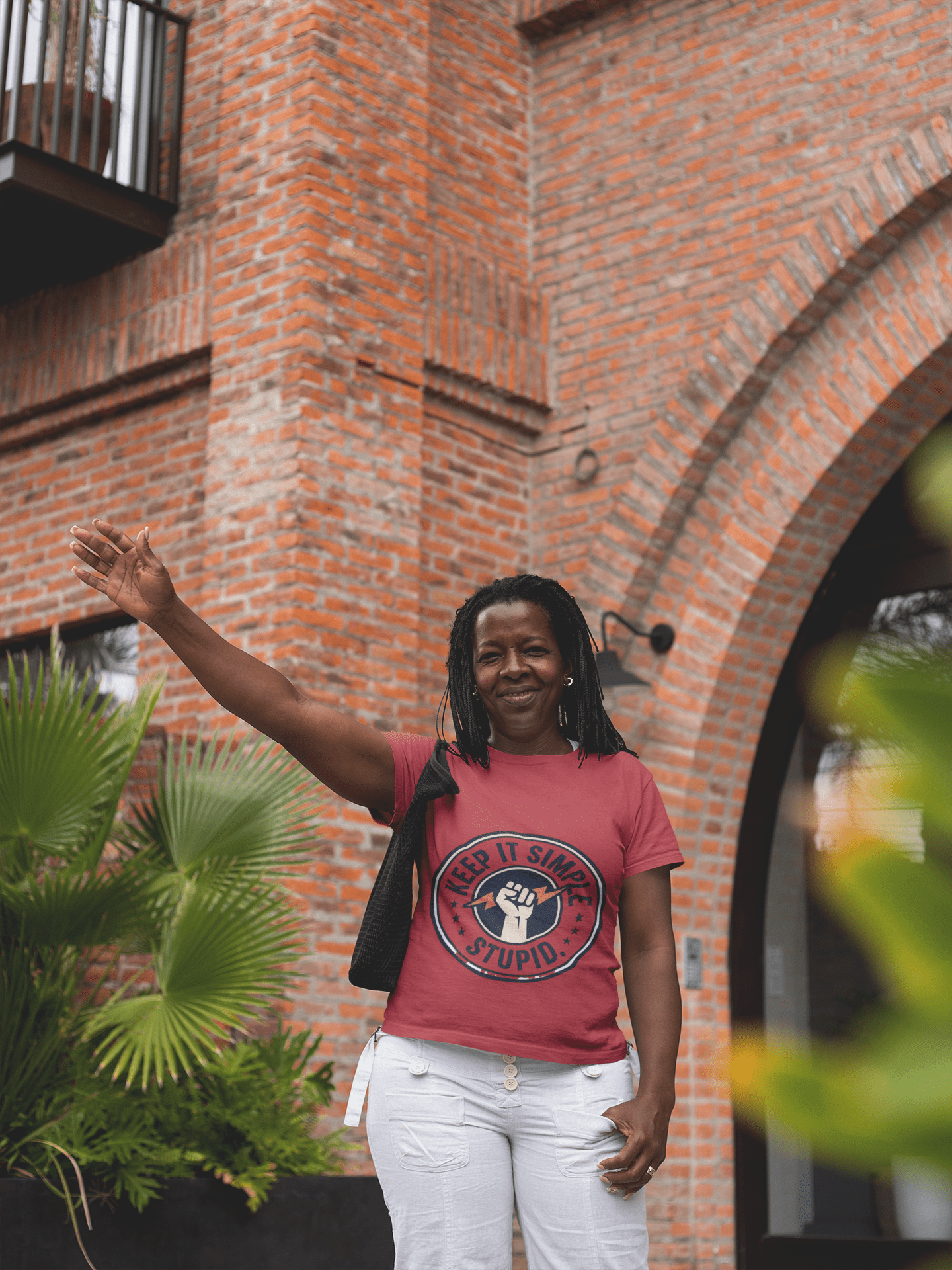 Keep It Simple Stupid T-Shirt — Retro Fist Design, Minimalist Motivational Tee - AUNTIE VIKKI