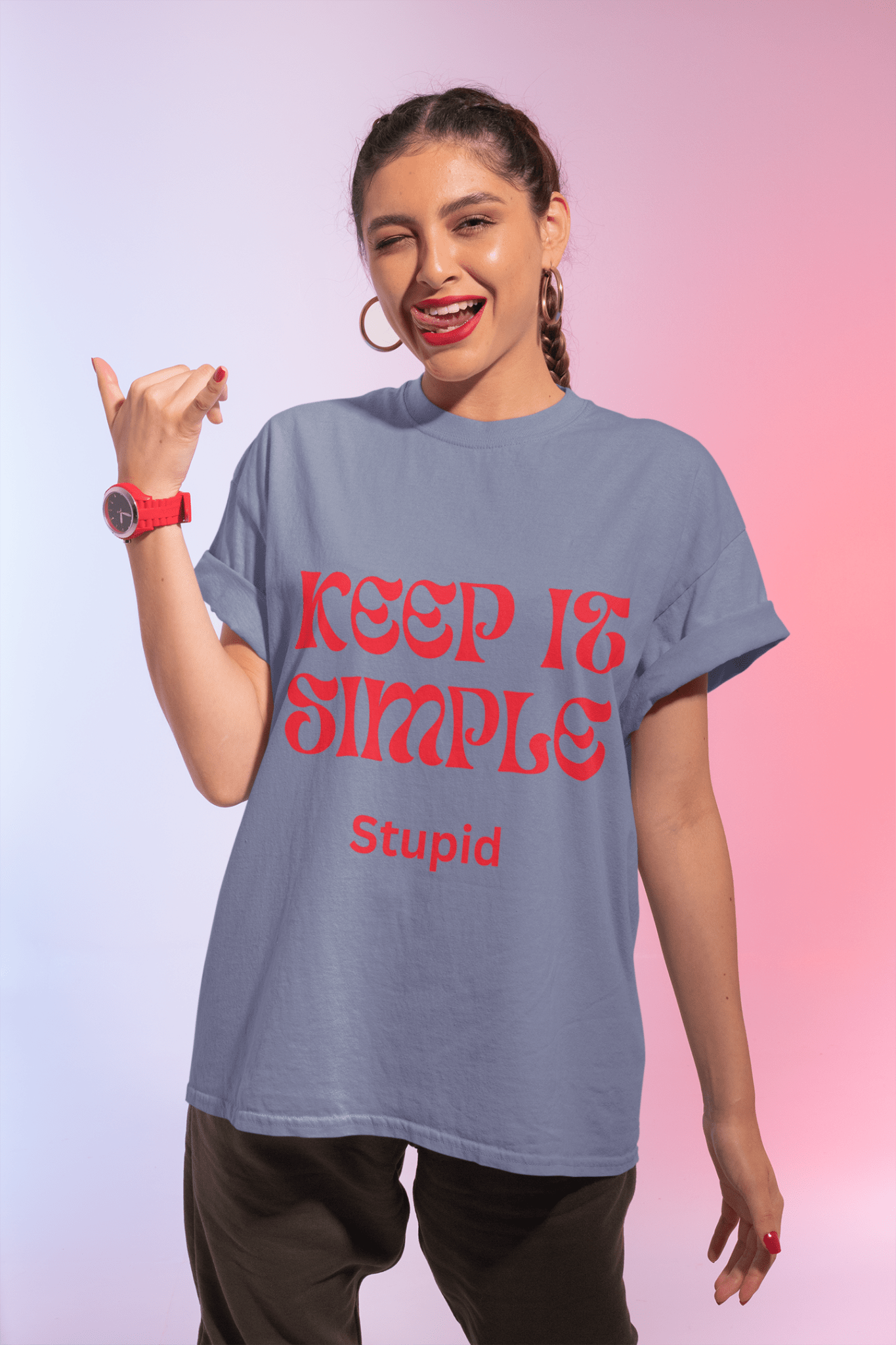 Keep It Simple Stupid Unisex T-Shirt, Casual Tee, Gift for Friends, Funny Quote Shirt, Everyday Wear - AUNTIE VIKKI