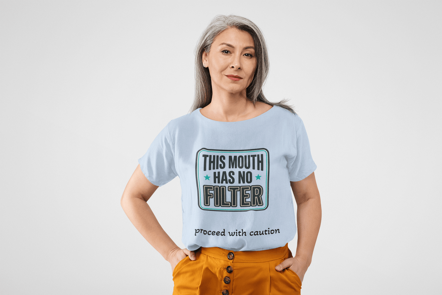 No Filter T-Shirt — "This Mouth Has No Filter" Graphic Tee - AUNTIE VIKKI