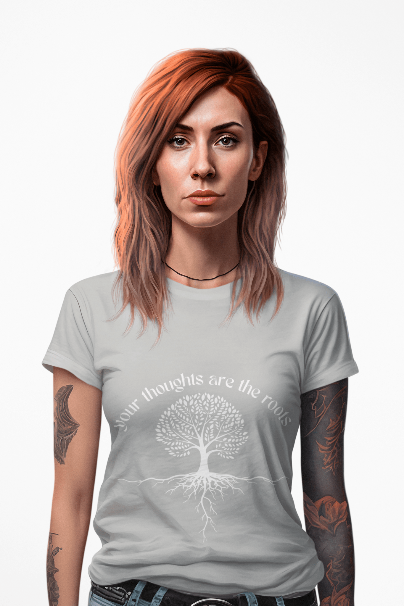 Rooted Thoughts Tee - Nature Lover Gift - AUNTIE VIKKI