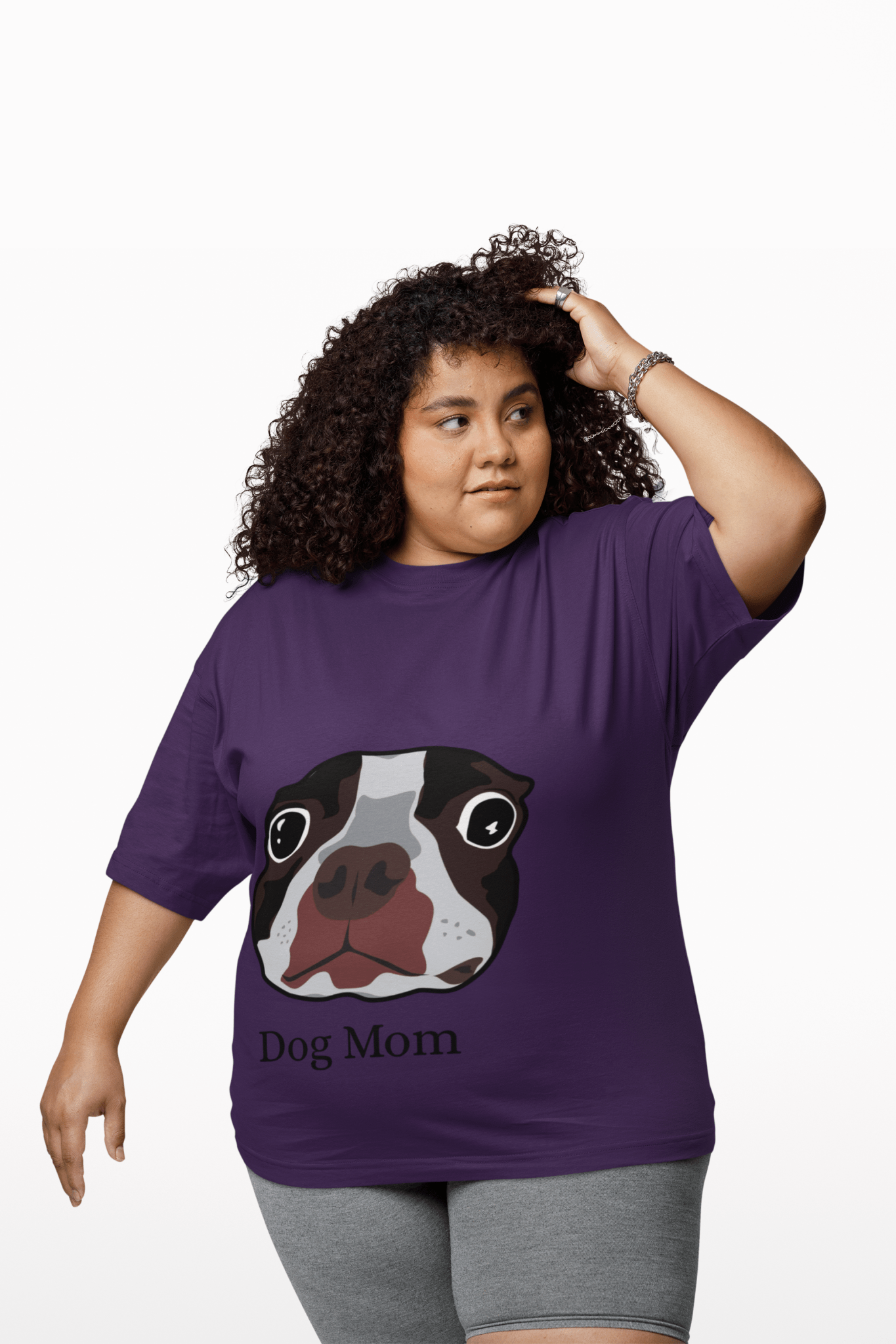 Women's Tee - Dog Mom Cute Dog Lover Gift Pet Owner Apparel Animal Lover T-Shirt - AUNTIE VIKKI
