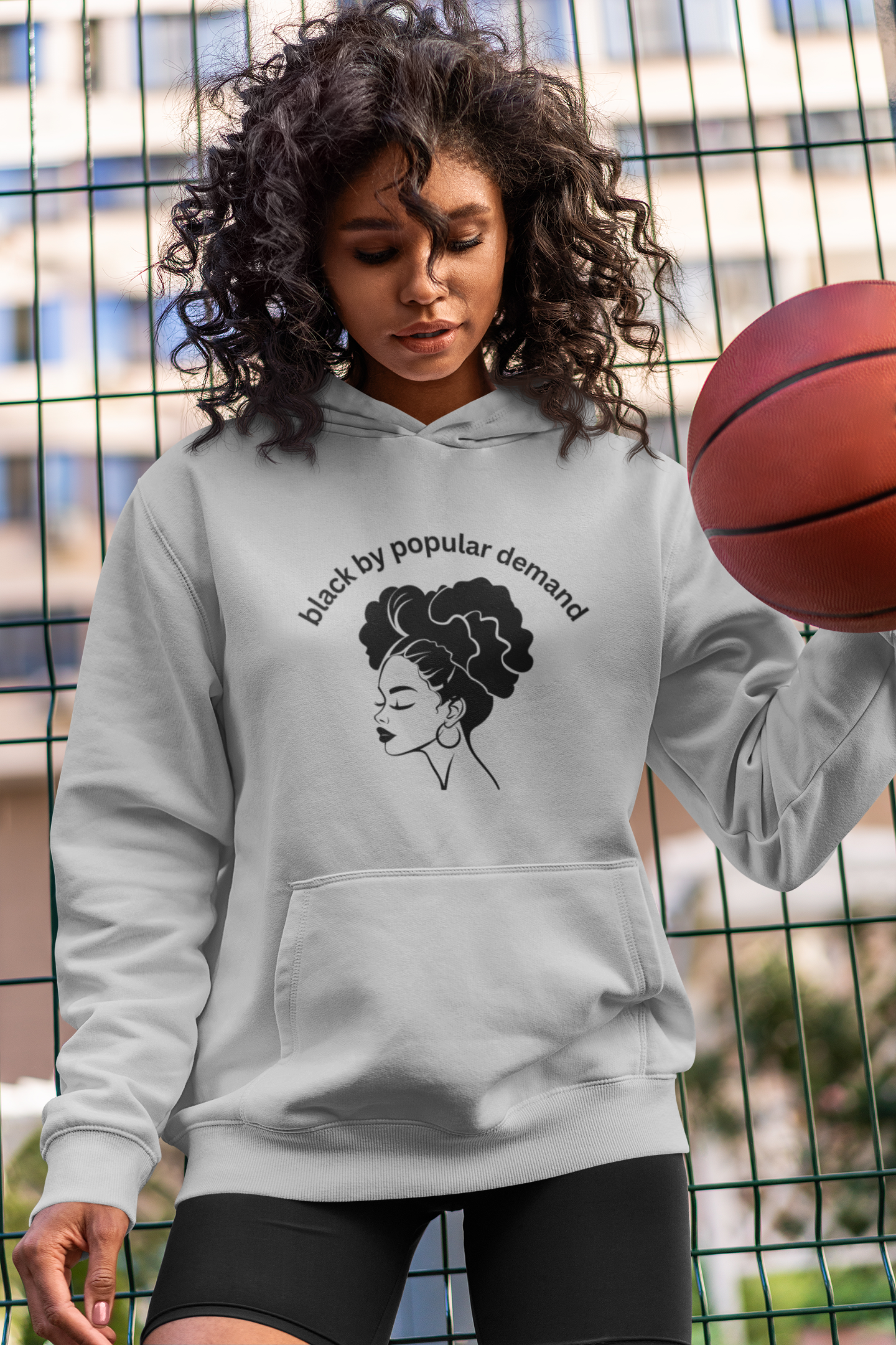 Black Unisex Hoodie by Black by Popular Demand