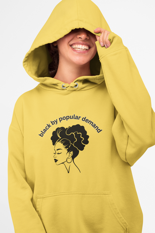 Black Unisex Hoodie by Black by Popular Demand