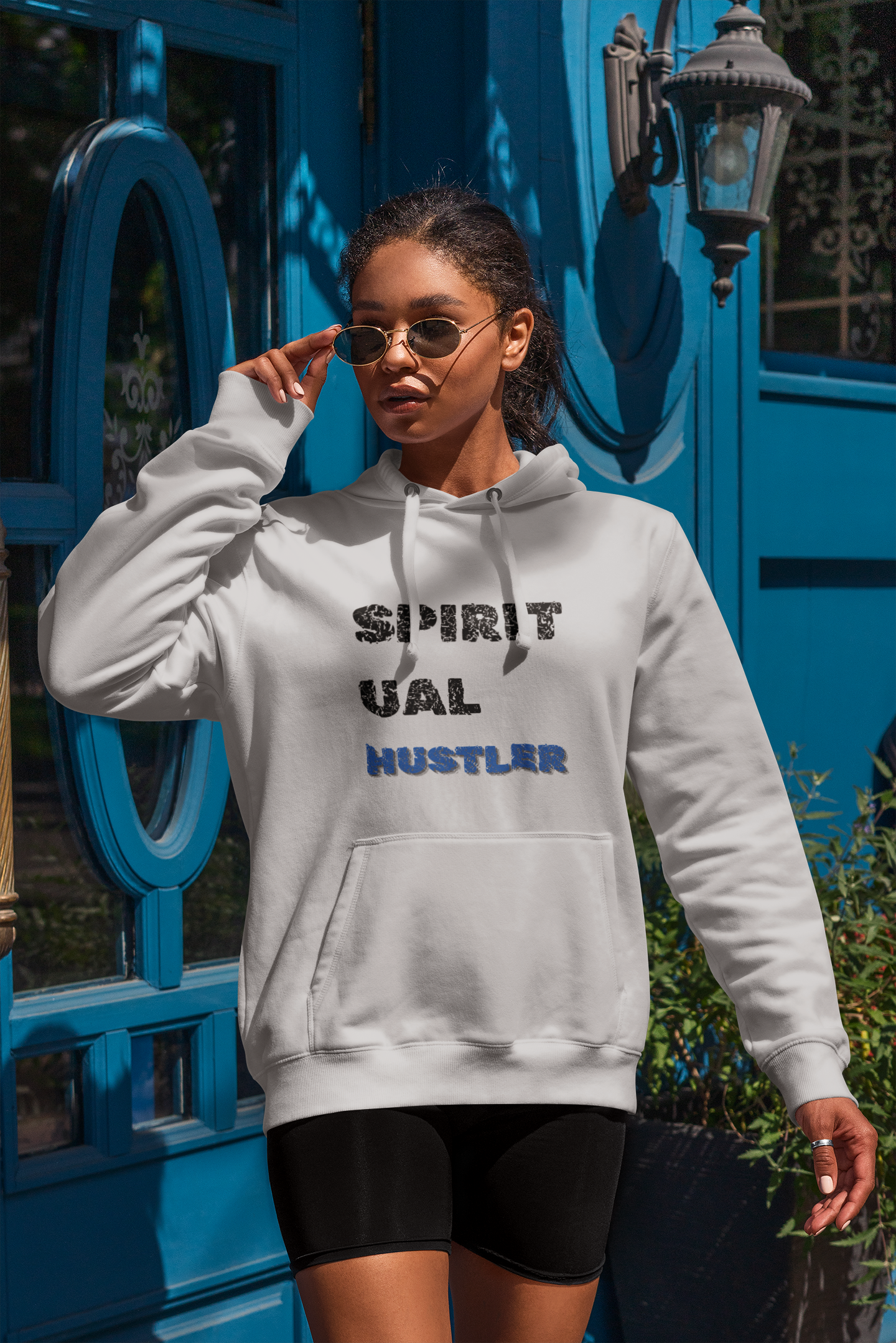 Spiritual Hustler Hoodie | Unisex Graphic College Sweatshirt, Motivational Gift, Casual Wear, Cozy Layering