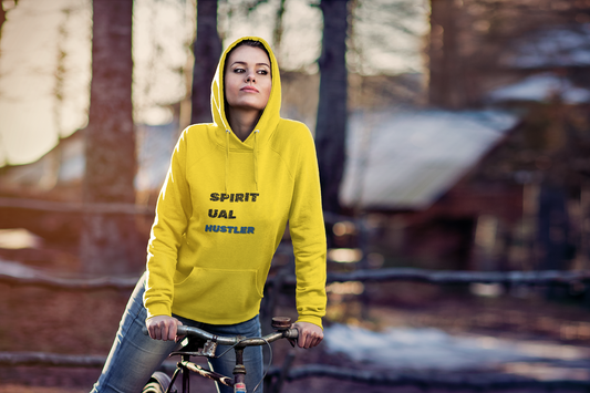Spiritual Hustler Hoodie | Unisex Graphic College Sweatshirt, Motivational Gift, Casual Wear, Cozy Layering