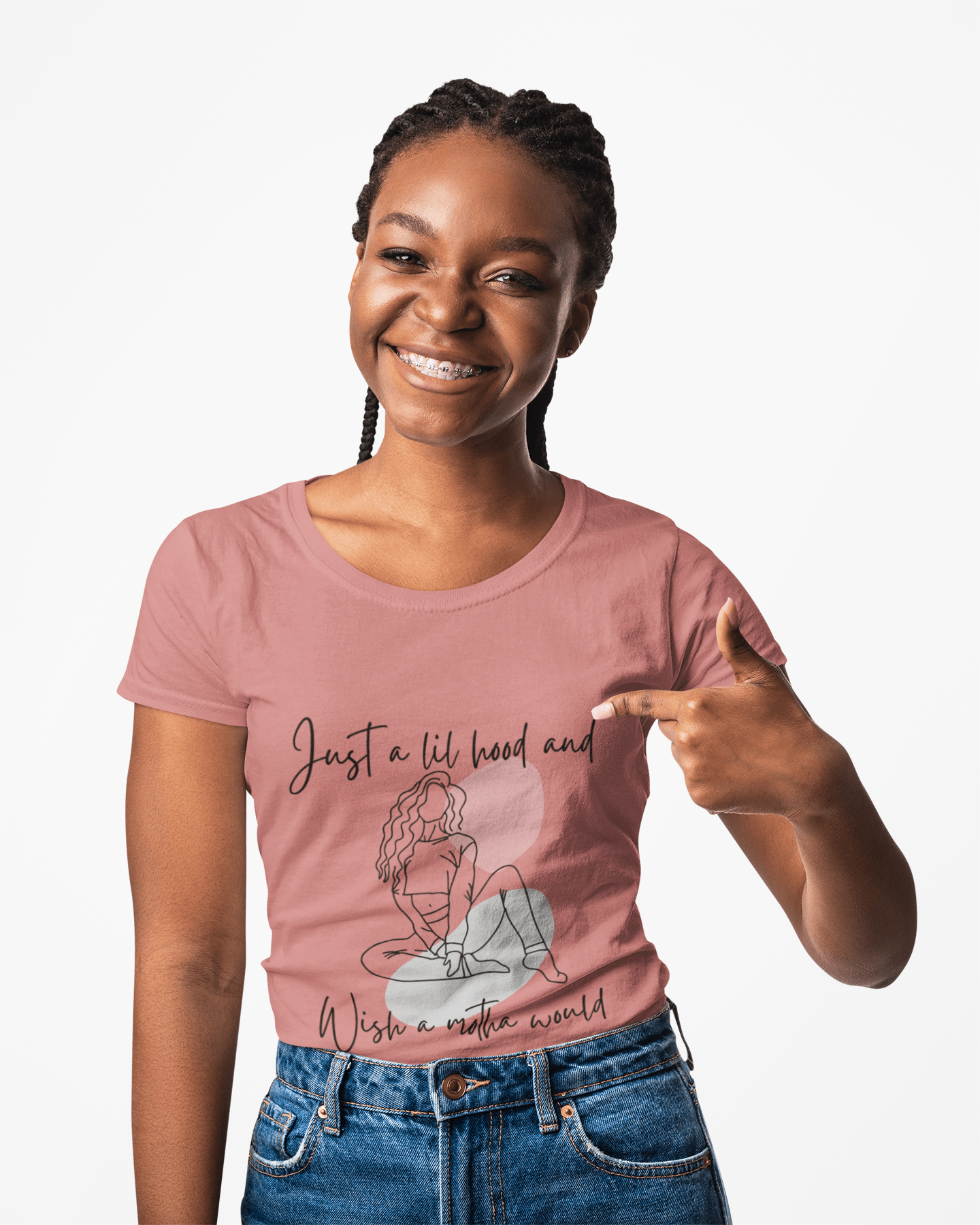 A lil Hood Chill Vibes T-Shirt, Casual Tee, Relaxed Style Shirt, Gift for Friends, Unisex Fashion Top for Every Occasion - AUNTIE VIKKI