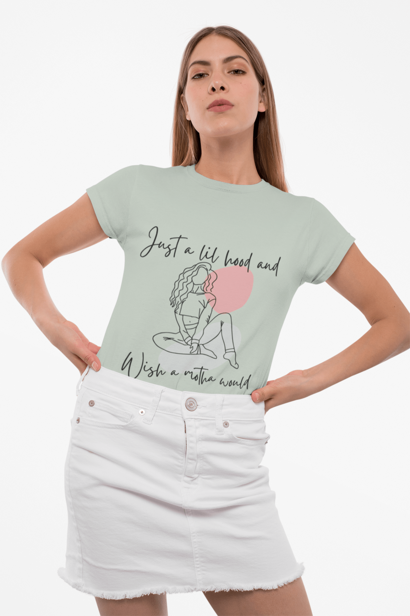 A lil Hood Chill Vibes T-Shirt, Casual Tee, Relaxed Style Shirt, Gift for Friends, Unisex Fashion Top for Every Occasion - AUNTIE VIKKI