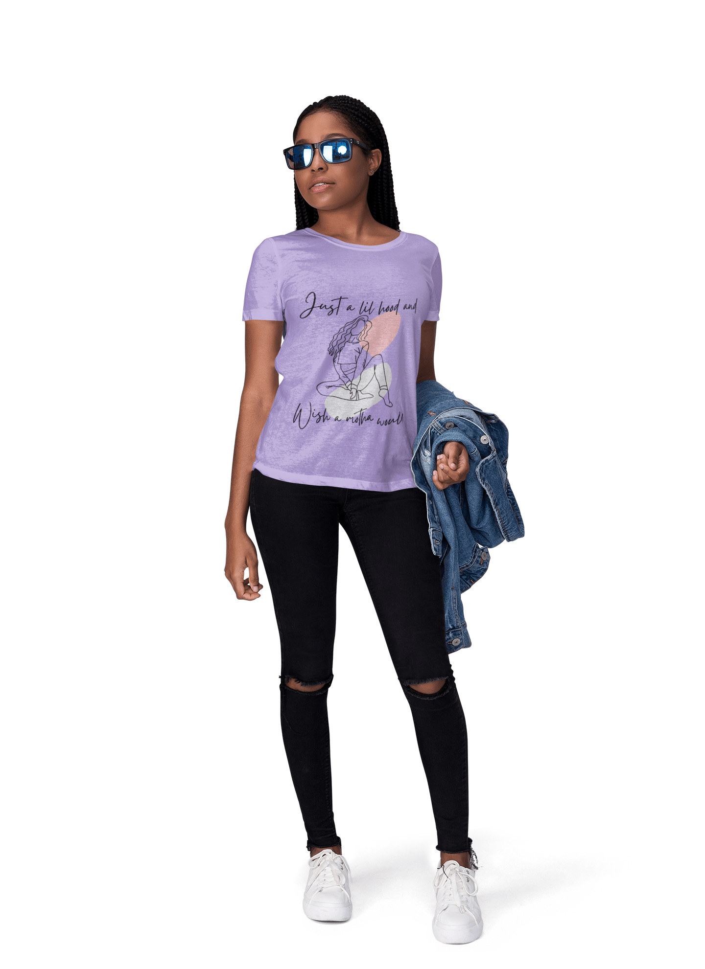 A lil Hood Chill Vibes T-Shirt, Casual Tee, Relaxed Style Shirt, Gift for Friends, Unisex Fashion Top for Every Occasion - AUNTIE VIKKI