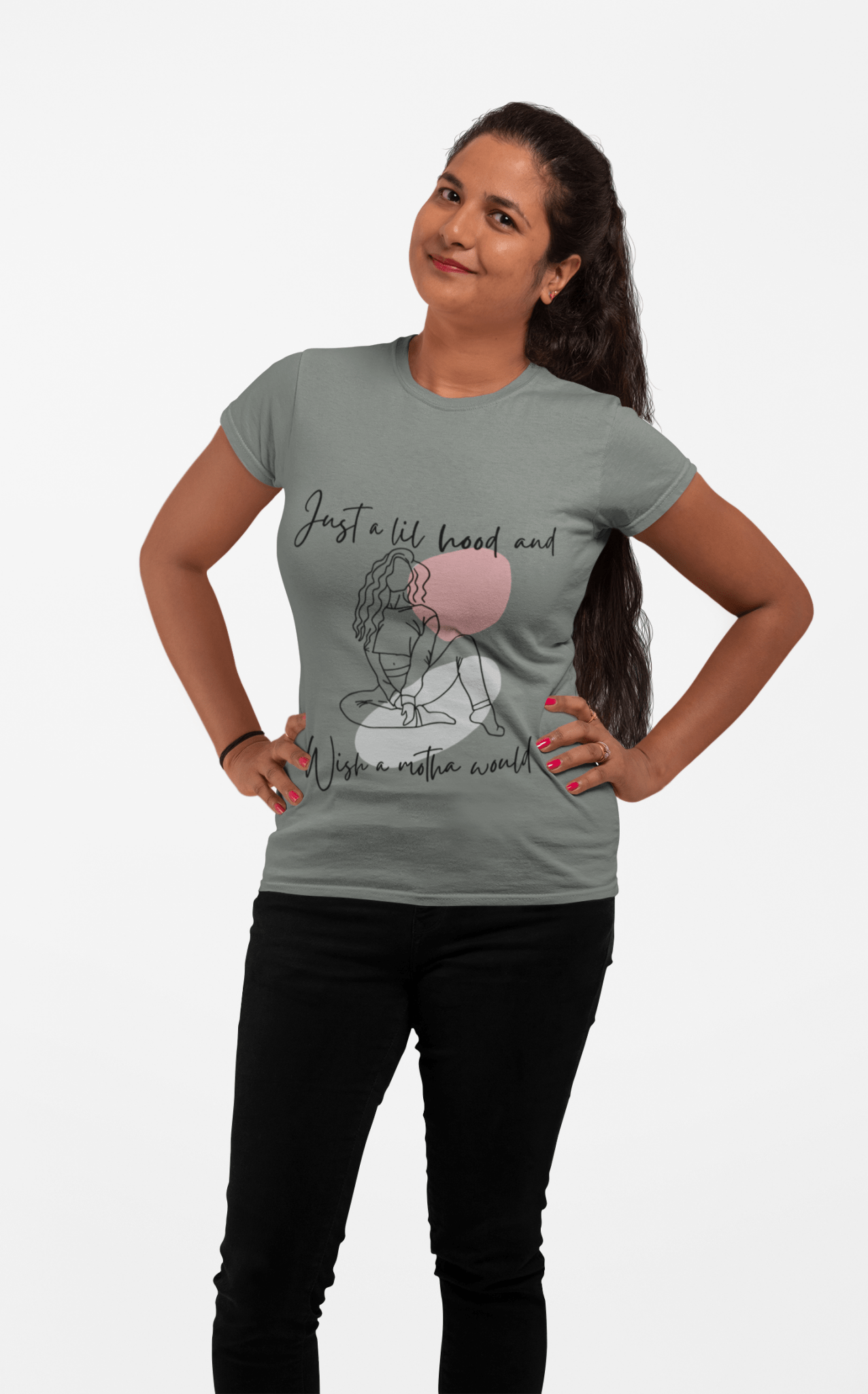 A lil Hood Chill Vibes T-Shirt, Casual Tee, Relaxed Style Shirt, Gift for Friends, Unisex Fashion Top for Every Occasion - AUNTIE VIKKI