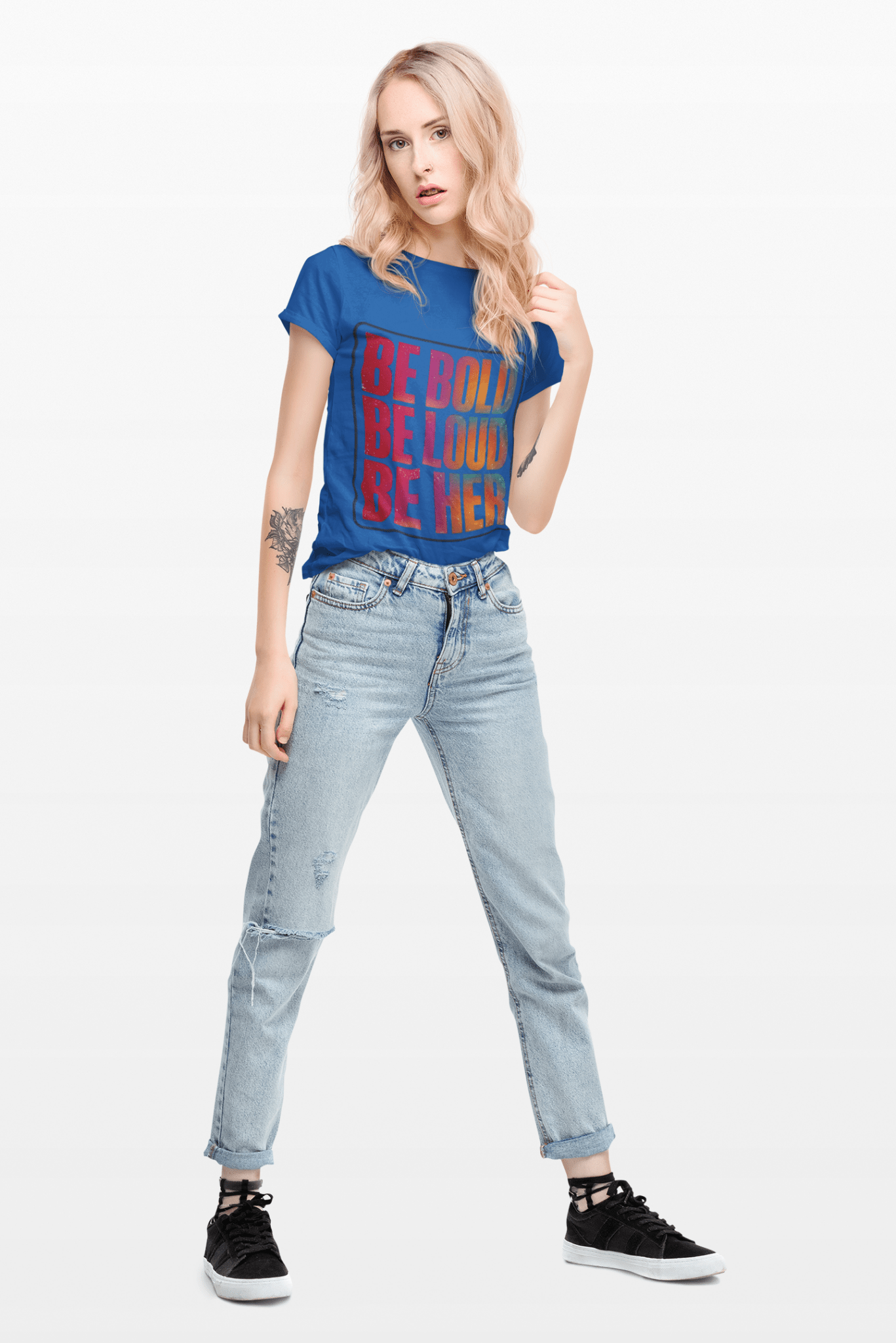 Be Bold Be Loud Be Her T-Shirt — Feminist Empowerment Tee - AUNTIE VIKKI