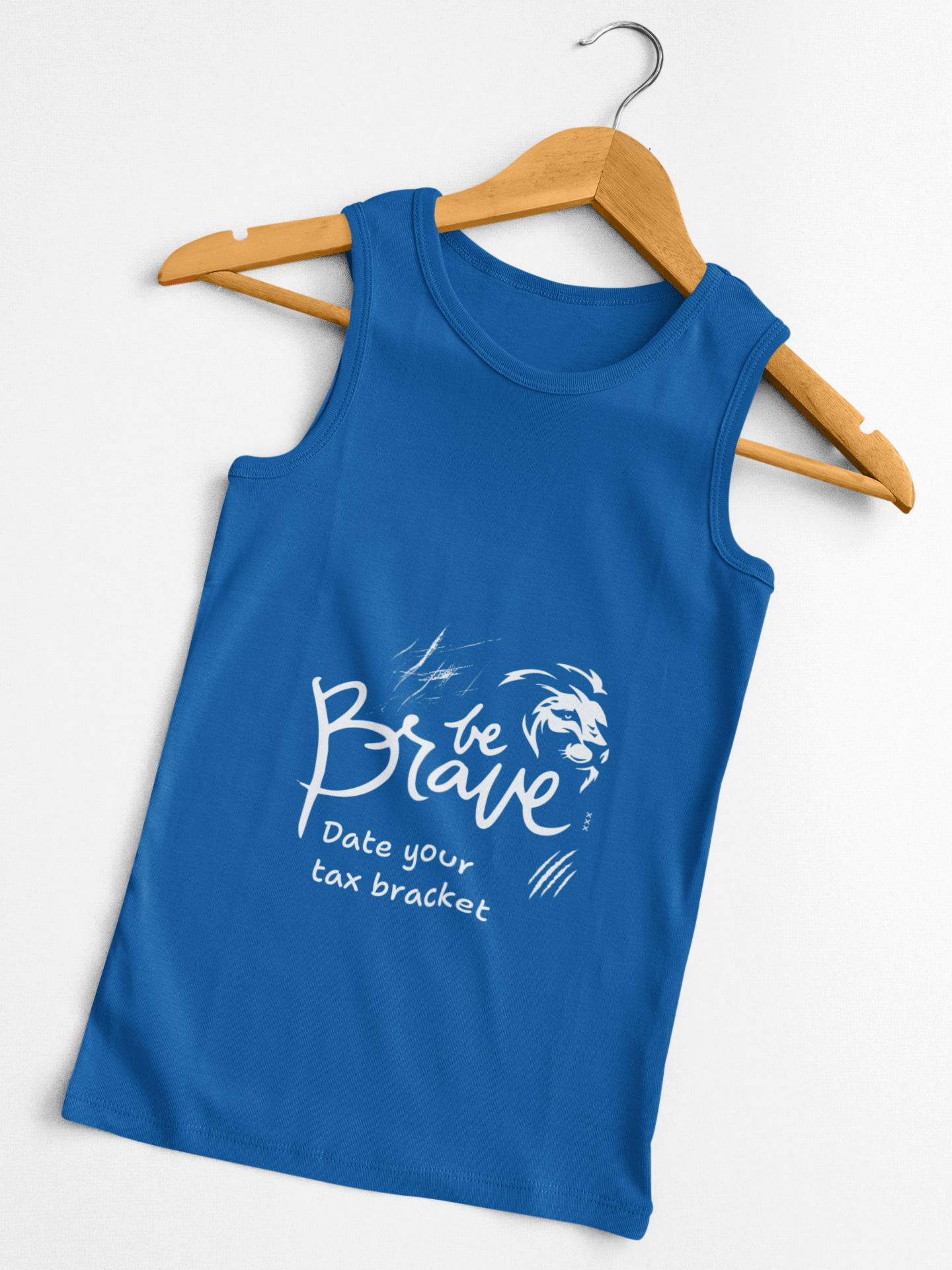 Brave Tax Bracket Tank Top, Unisex Cotton Sleeveless Tee, Funny Graphic T-Shirt, Comfortable Summer Wear, Tax Season Humor Top - AUNTIE VIKKI