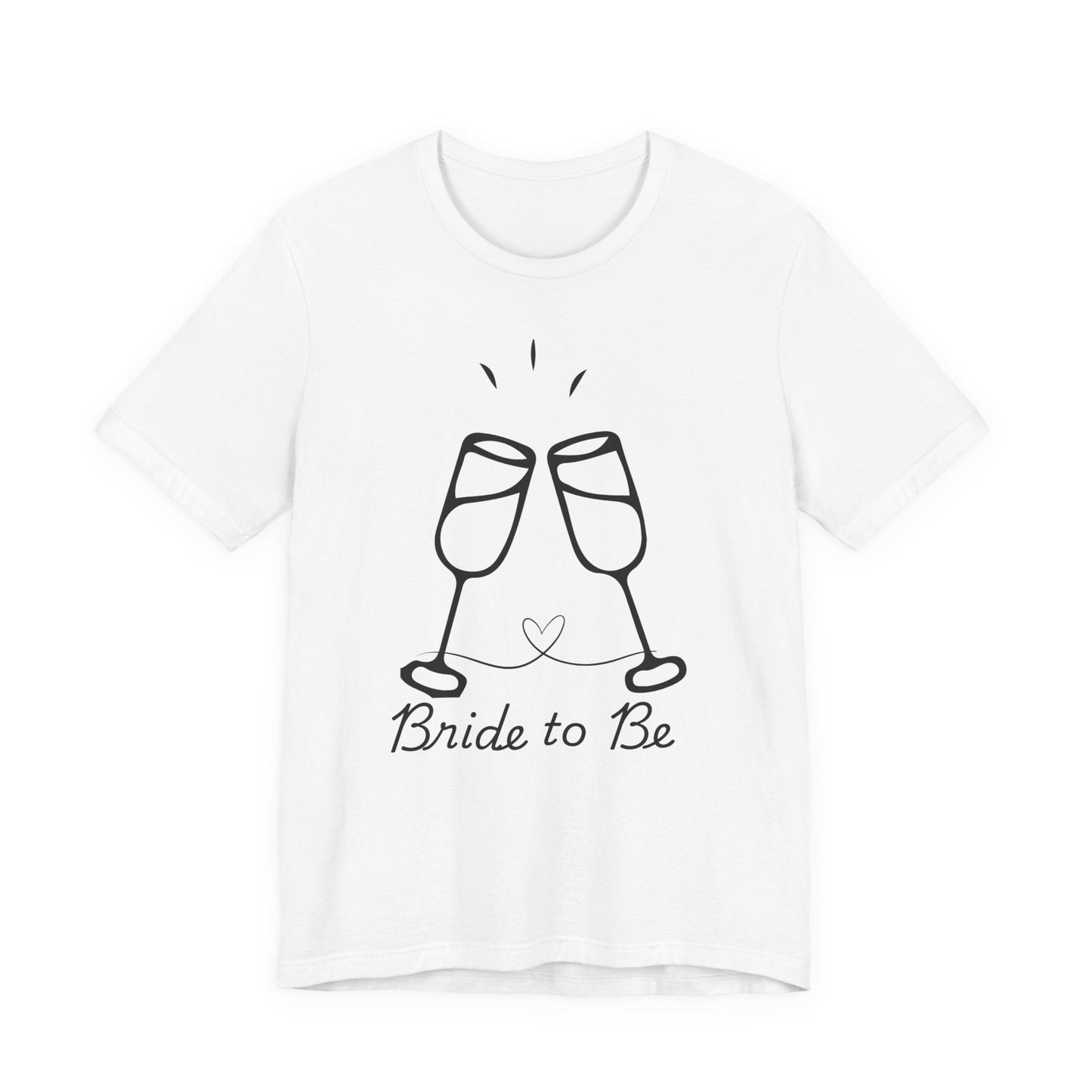 Bride to Be Short Sleeve Tee, Bridal Party Shirt, Engagement Celebration Gift, Wedding Prep Outfit, Bride's Day T-Shirt - AUNTIEVIKKI