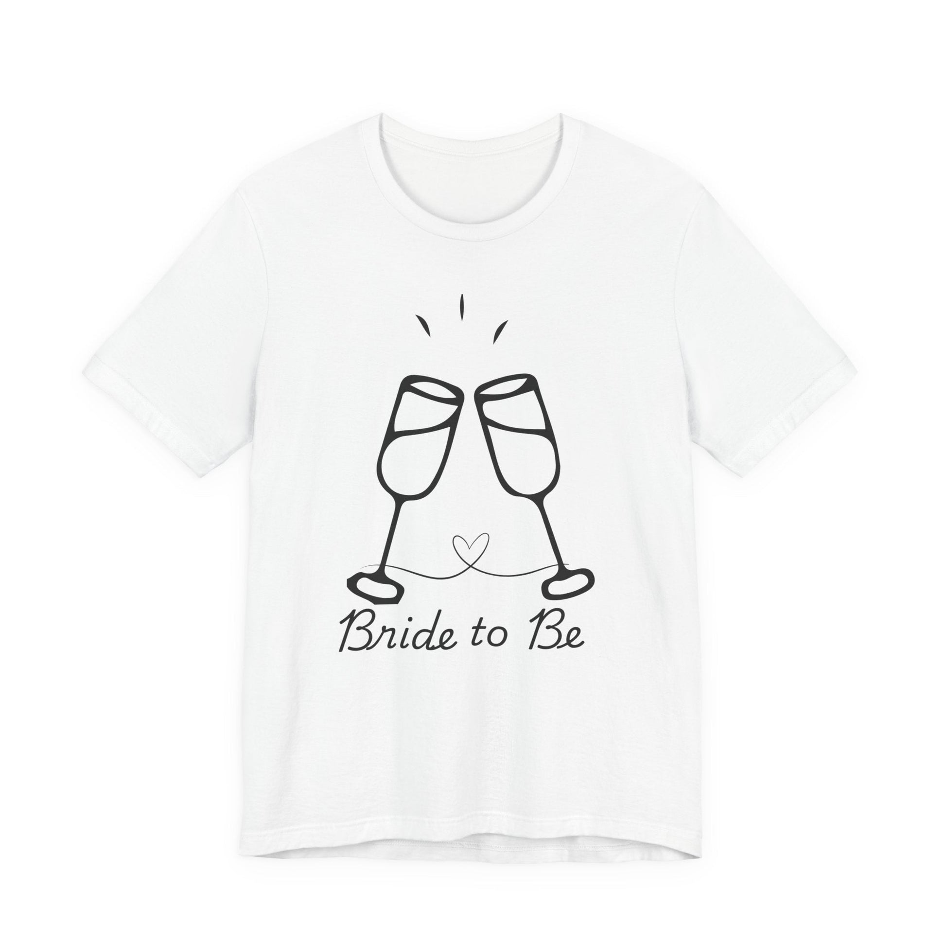 Bride to Be Short Sleeve Tee, Bridal Party Shirt, Engagement Celebration Gift, Wedding Prep Outfit, Bride's Day T-Shirt - AUNTIEVIKKI