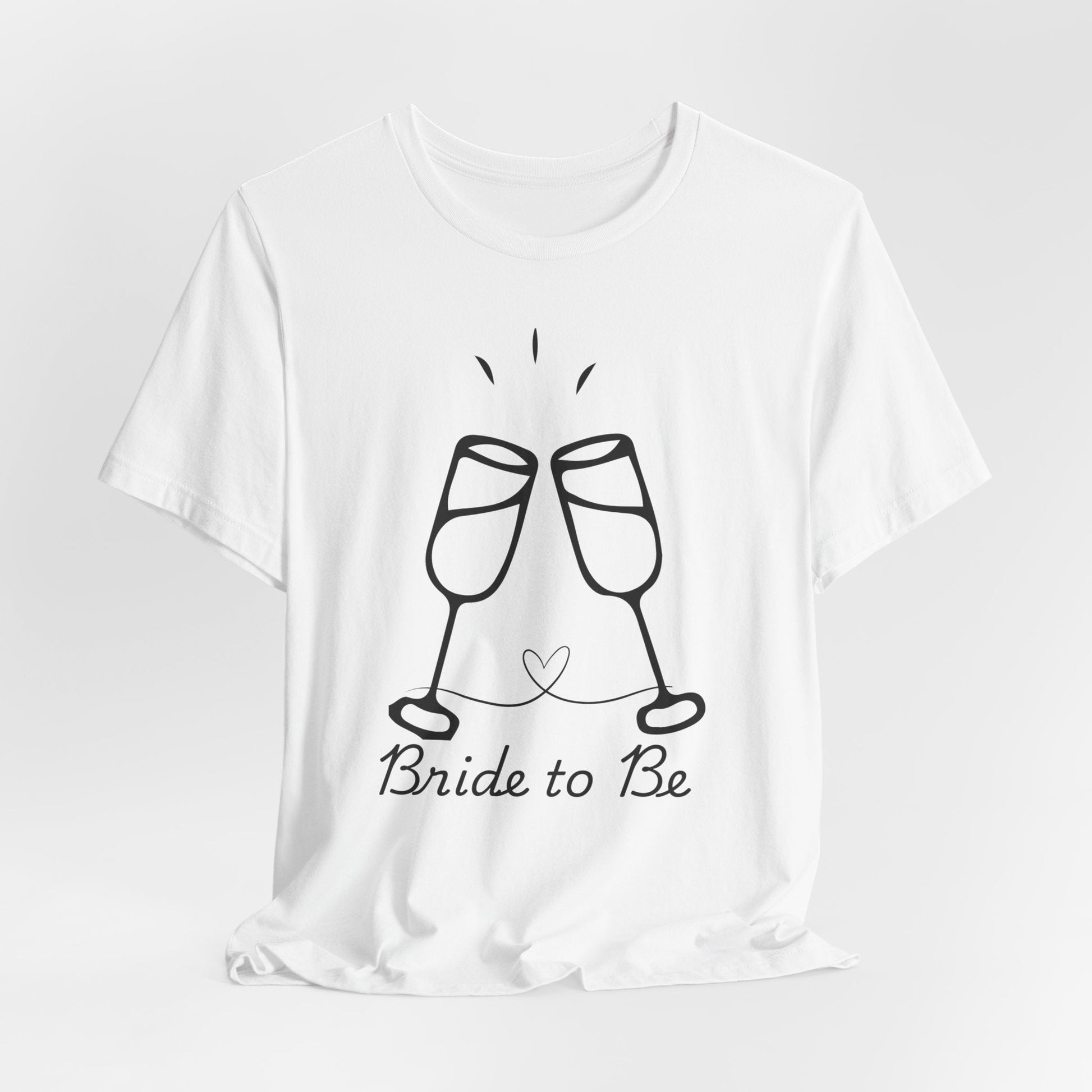 Bride to Be Short Sleeve Tee, Bridal Party Shirt, Engagement Celebration Gift, Wedding Prep Outfit, Bride's Day T-Shirt - AUNTIEVIKKI