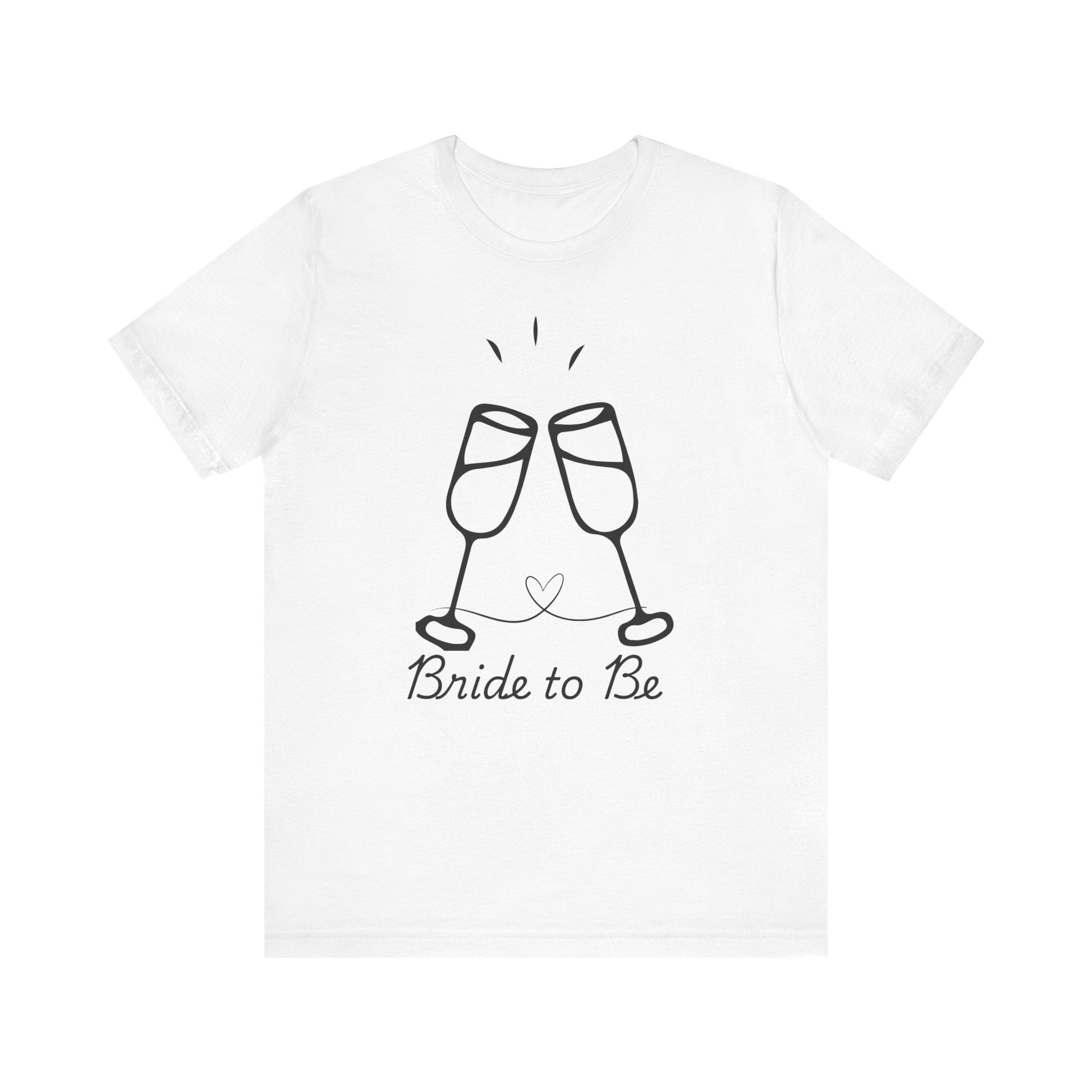 Bride to Be Short Sleeve Tee, Bridal Party Shirt, Engagement Celebration Gift, Wedding Prep Outfit, Bride's Day T-Shirt - AUNTIEVIKKI