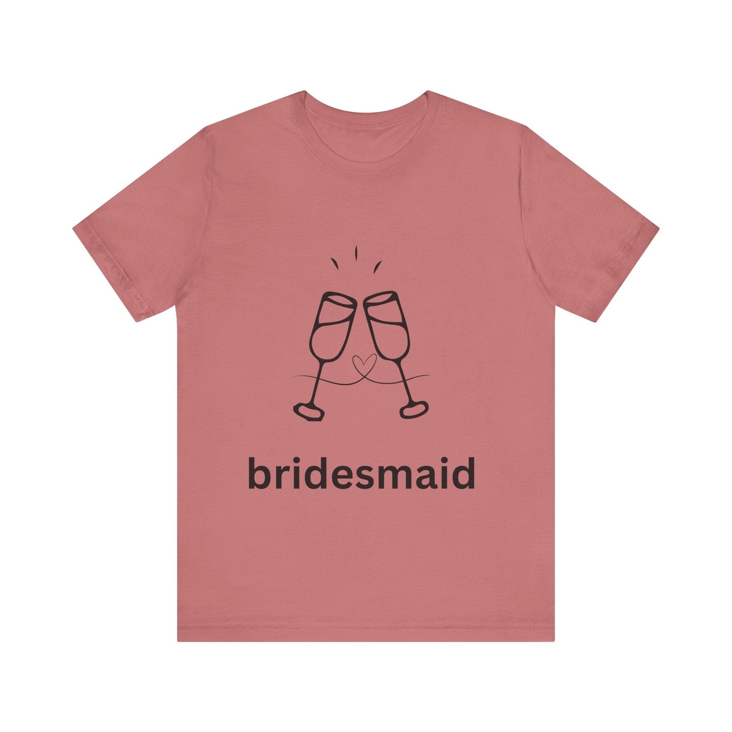 Bridesmaid Tee, Unisex Jersey Short Sleeve Tee, Wedding Party Shirt, Gift for Bridesmaids, Bridal Shower Fashion, Celebrate Love - AUNTIEVIKKI