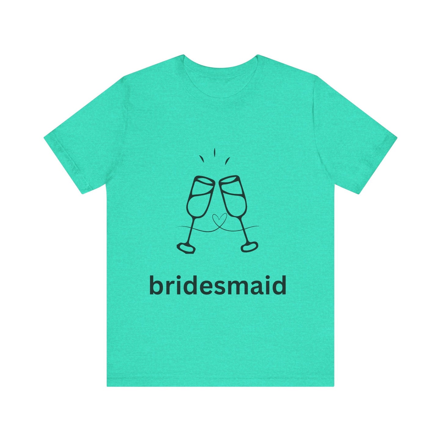 Bridesmaid Tee, Unisex Jersey Short Sleeve Tee, Wedding Party Shirt, Gift for Bridesmaids, Bridal Shower Fashion, Celebrate Love - AUNTIEVIKKI