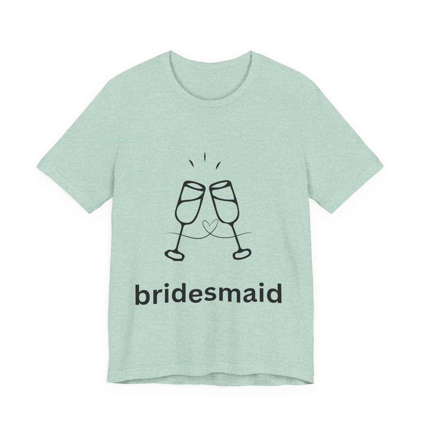 Bridesmaid Tee, Unisex Jersey Short Sleeve Tee, Wedding Party Shirt, Gift for Bridesmaids, Bridal Shower Fashion, Celebrate Love - AUNTIEVIKKI
