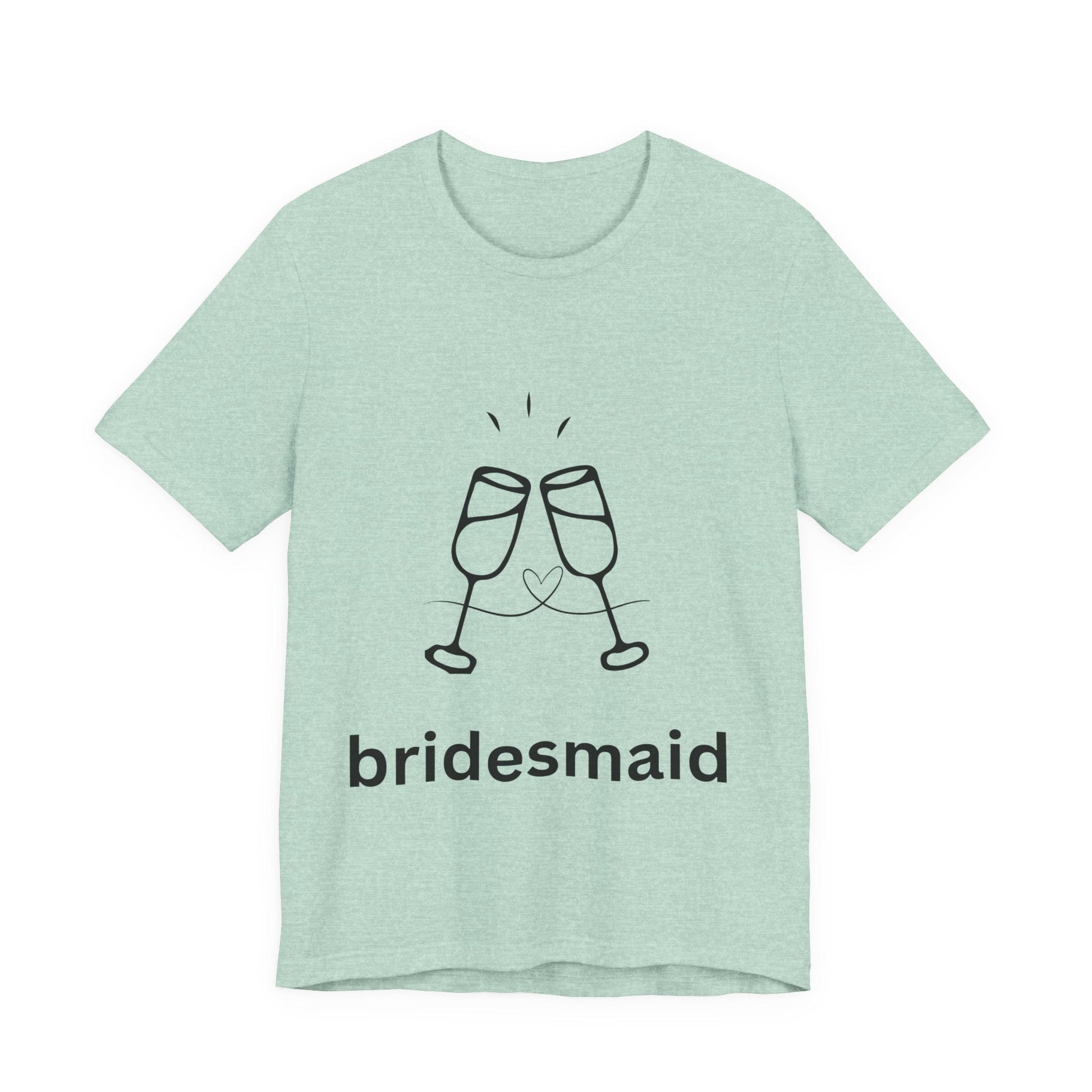 Bridesmaid Tee, Unisex Jersey Short Sleeve Tee, Wedding Party Shirt, Gift for Bridesmaids, Bridal Shower Fashion, Celebrate Love - AUNTIEVIKKI