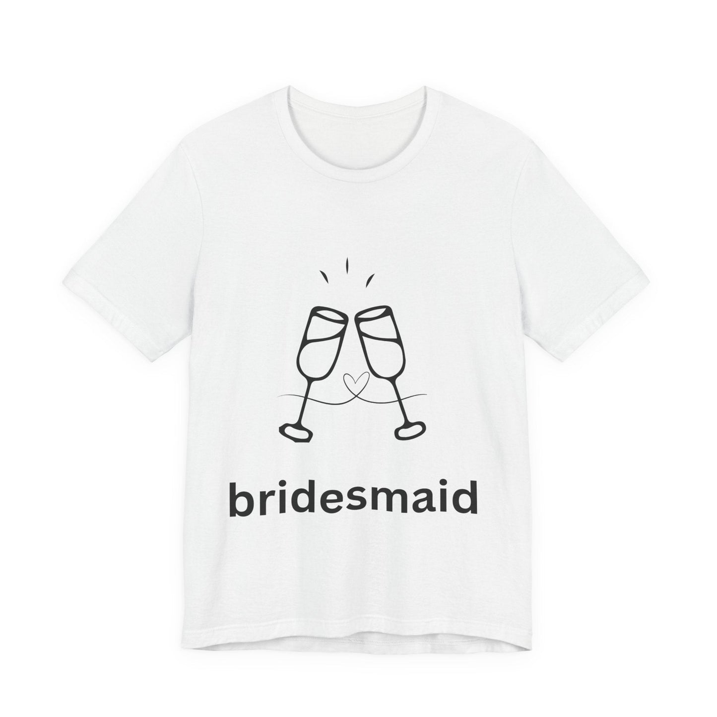 Bridesmaid Tee, Unisex Jersey Short Sleeve Tee, Wedding Party Shirt, Gift for Bridesmaids, Bridal Shower Fashion, Celebrate Love - AUNTIEVIKKI