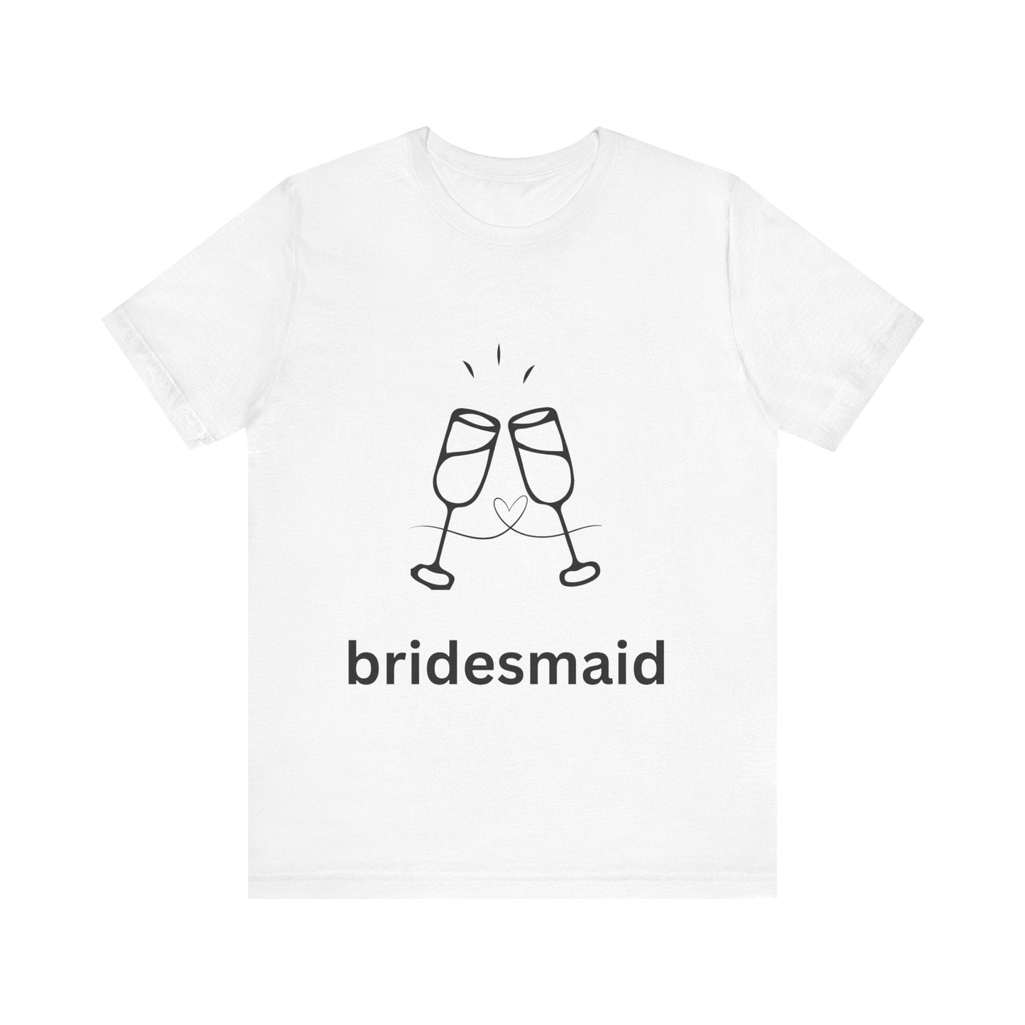 Bridesmaid Tee, Unisex Jersey Short Sleeve Tee, Wedding Party Shirt, Gift for Bridesmaids, Bridal Shower Fashion, Celebrate Love - AUNTIEVIKKI