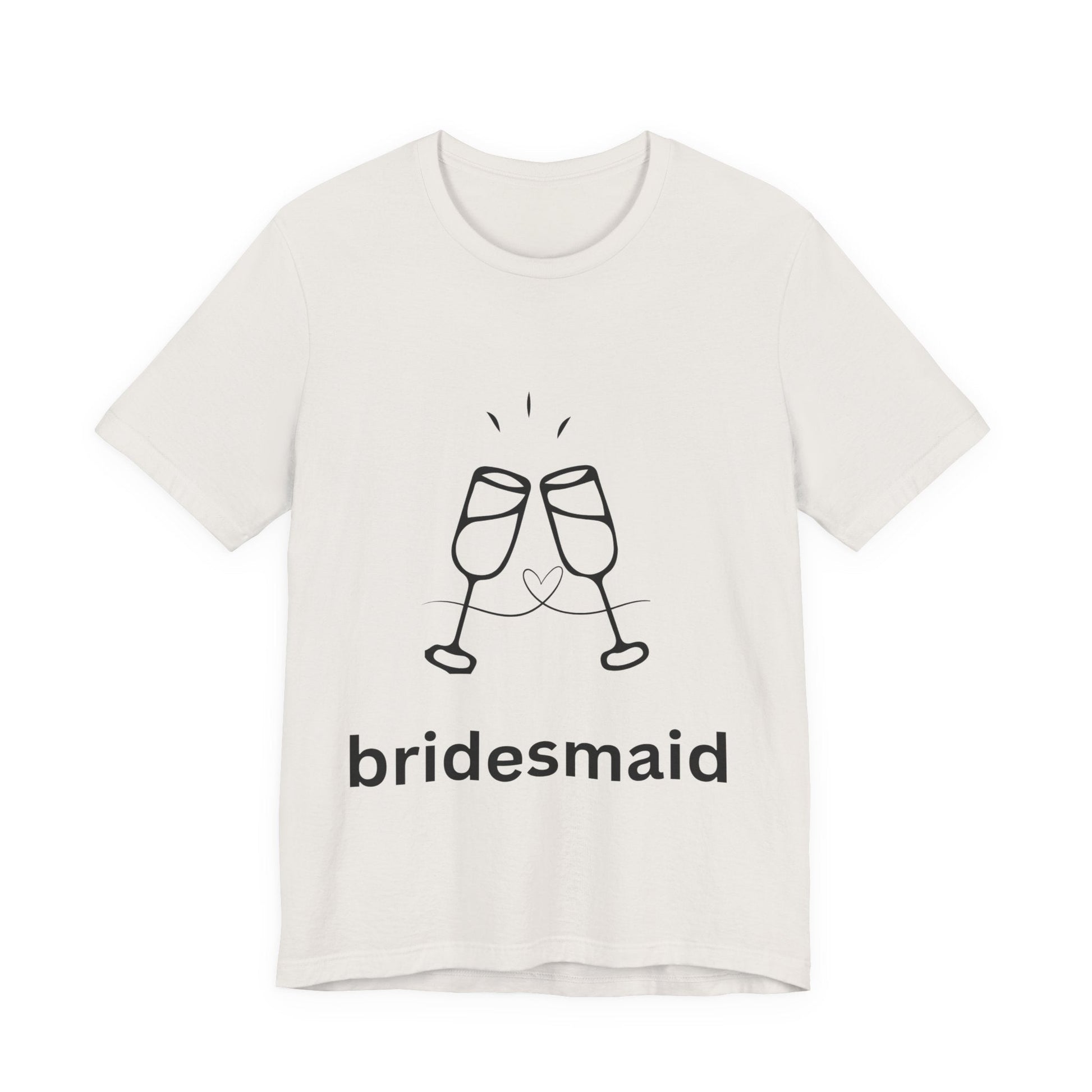 Bridesmaid Tee, Unisex Jersey Short Sleeve Tee, Wedding Party Shirt, Gift for Bridesmaids, Bridal Shower Fashion, Celebrate Love - AUNTIEVIKKI