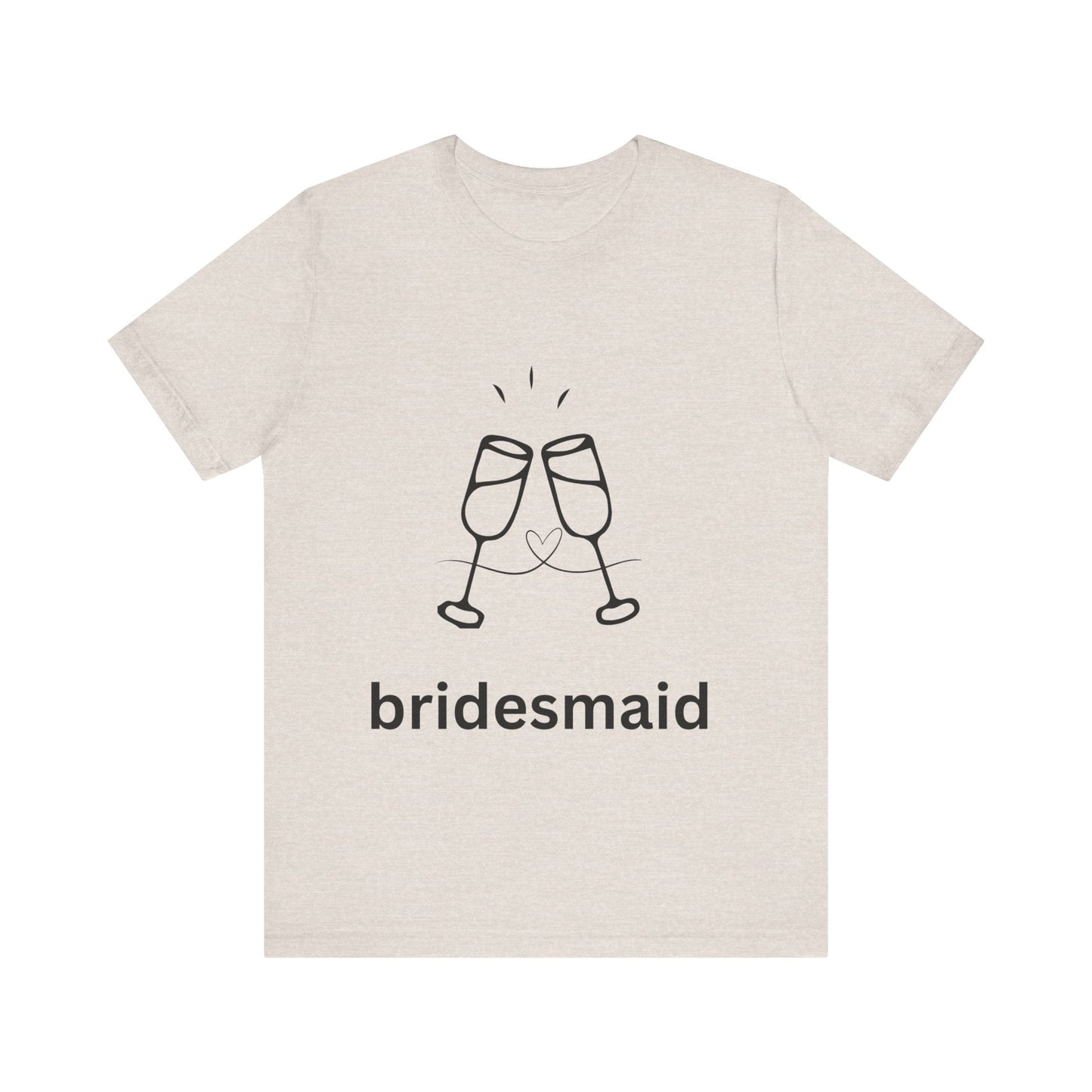 Bridesmaid Tee, Unisex Jersey Short Sleeve Tee, Wedding Party Shirt, Gift for Bridesmaids, Bridal Shower Fashion, Celebrate Love - AUNTIEVIKKI