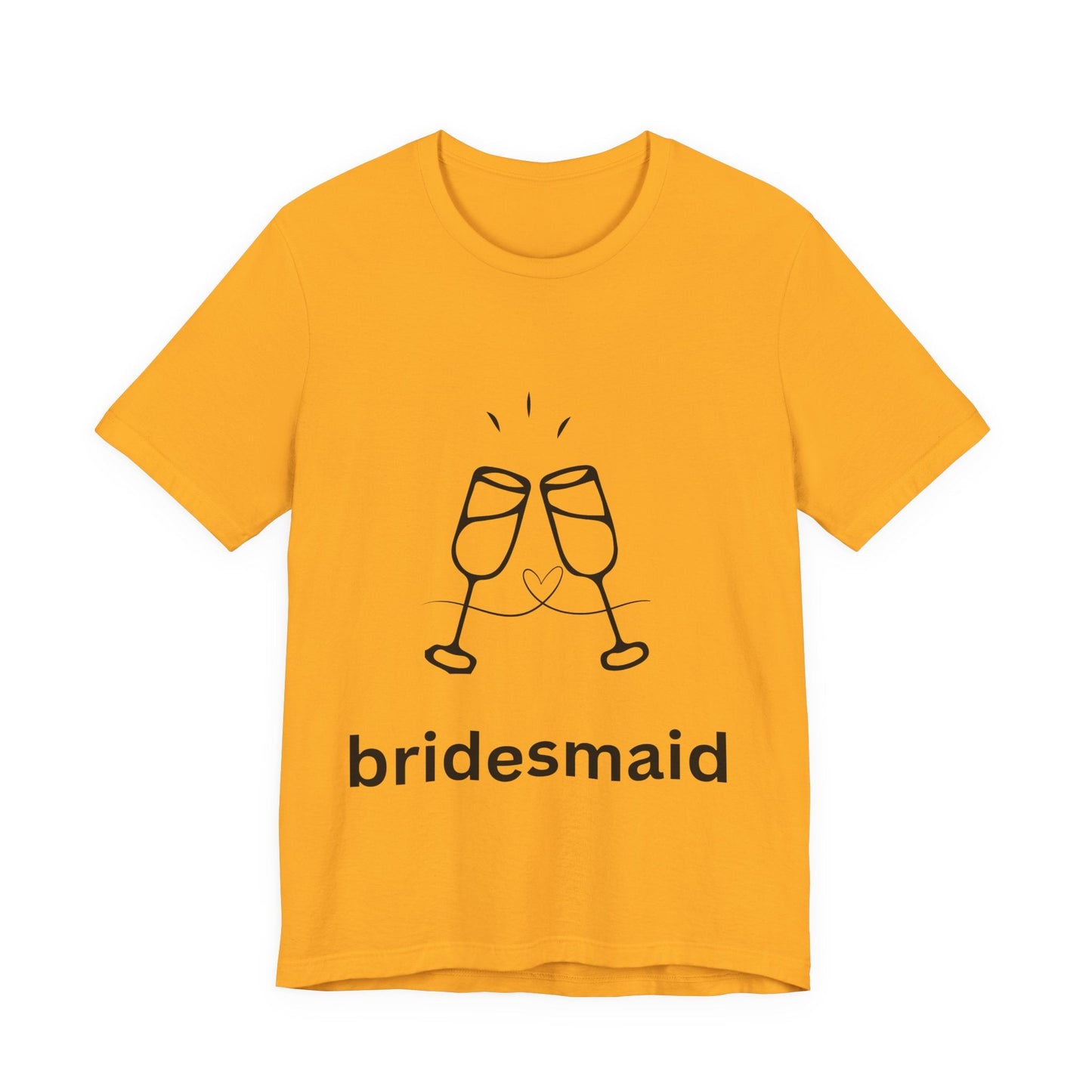 Bridesmaid Tee, Unisex Jersey Short Sleeve Tee, Wedding Party Shirt, Gift for Bridesmaids, Bridal Shower Fashion, Celebrate Love - AUNTIEVIKKI