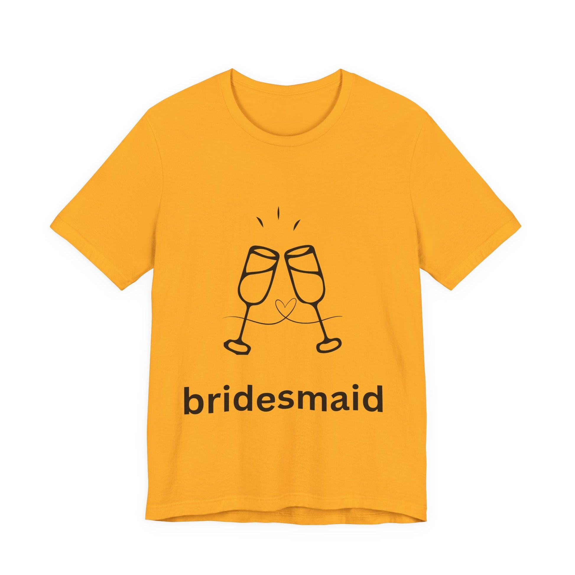 Bridesmaid Tee, Unisex Jersey Short Sleeve Tee, Wedding Party Shirt, Gift for Bridesmaids, Bridal Shower Fashion, Celebrate Love - AUNTIEVIKKI