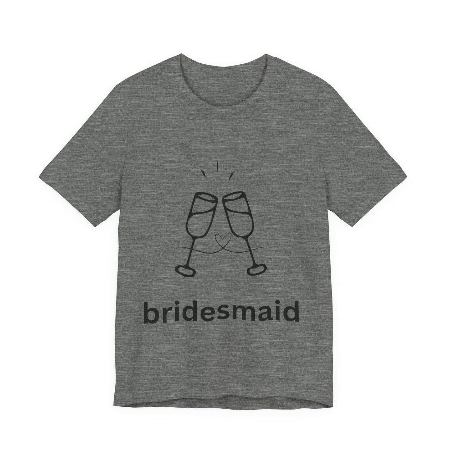 Bridesmaid Tee, Unisex Jersey Short Sleeve Tee, Wedding Party Shirt, Gift for Bridesmaids, Bridal Shower Fashion, Celebrate Love - AUNTIEVIKKI