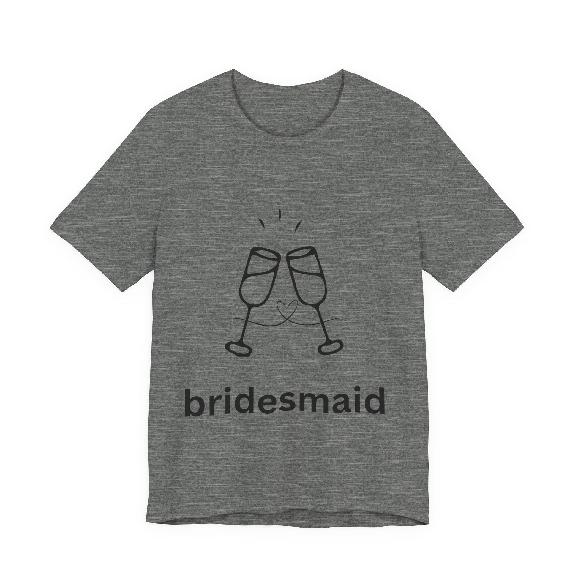 Bridesmaid Tee, Unisex Jersey Short Sleeve Tee, Wedding Party Shirt, Gift for Bridesmaids, Bridal Shower Fashion, Celebrate Love - AUNTIEVIKKI