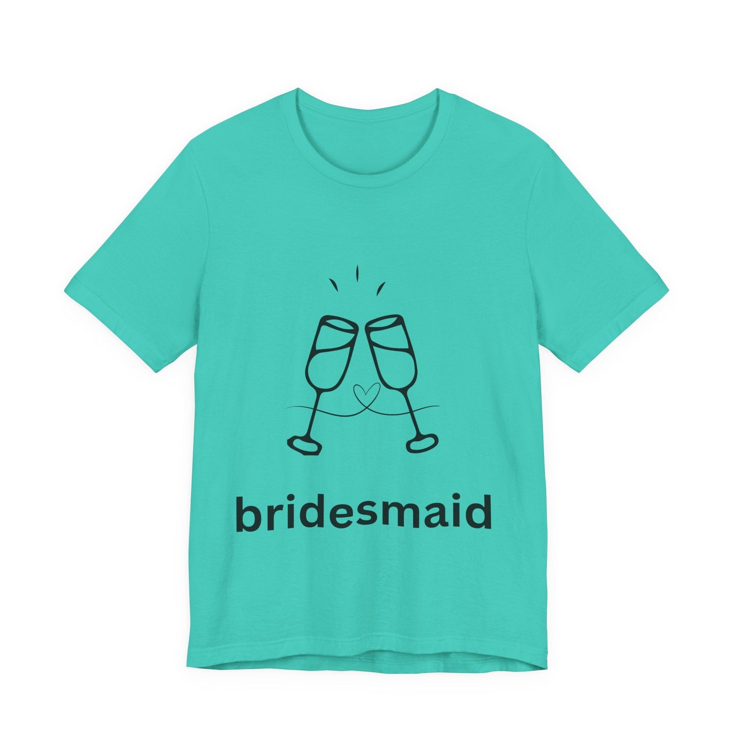 Bridesmaid Tee, Unisex Jersey Short Sleeve Tee, Wedding Party Shirt, Gift for Bridesmaids, Bridal Shower Fashion, Celebrate Love - AUNTIEVIKKI