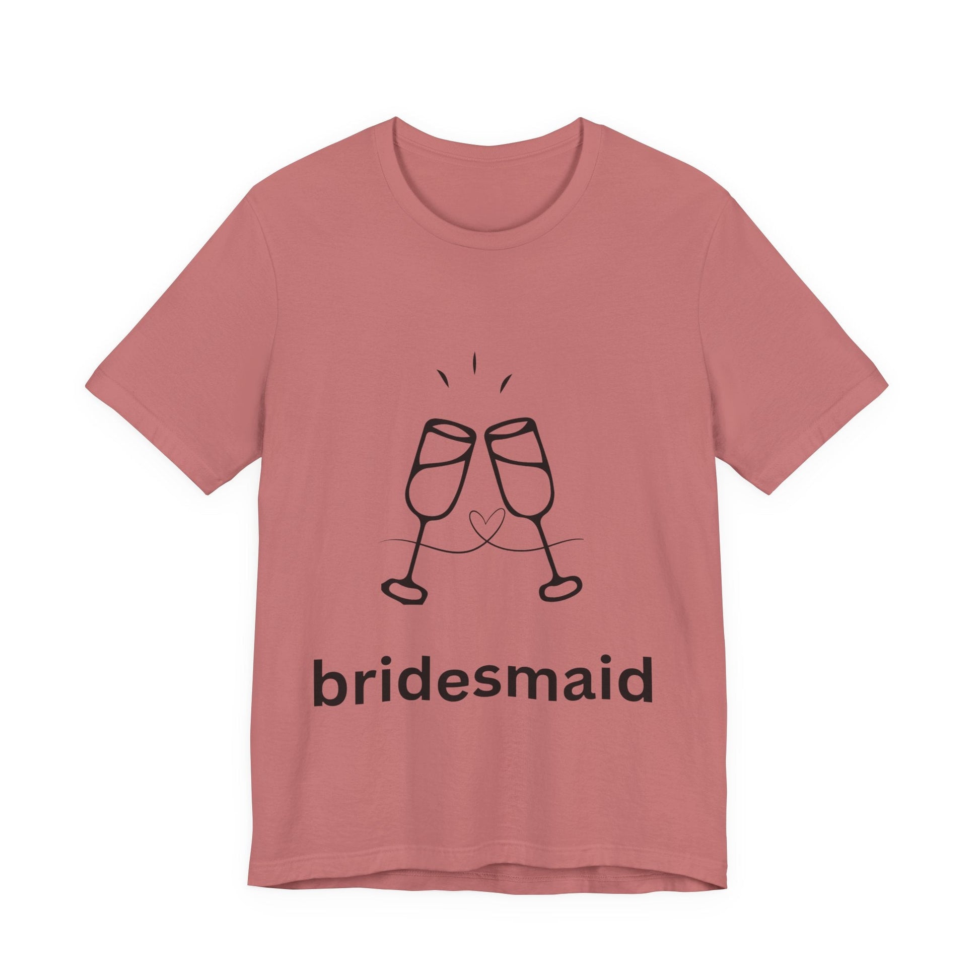 Bridesmaid Tee, Unisex Jersey Short Sleeve Tee, Wedding Party Shirt, Gift for Bridesmaids, Bridal Shower Fashion, Celebrate Love - AUNTIEVIKKI