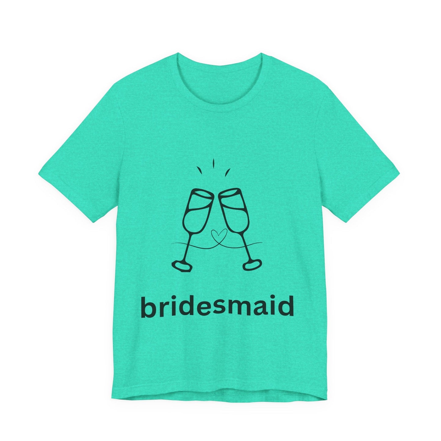 Bridesmaid Tee, Unisex Jersey Short Sleeve Tee, Wedding Party Shirt, Gift for Bridesmaids, Bridal Shower Fashion, Celebrate Love - AUNTIEVIKKI