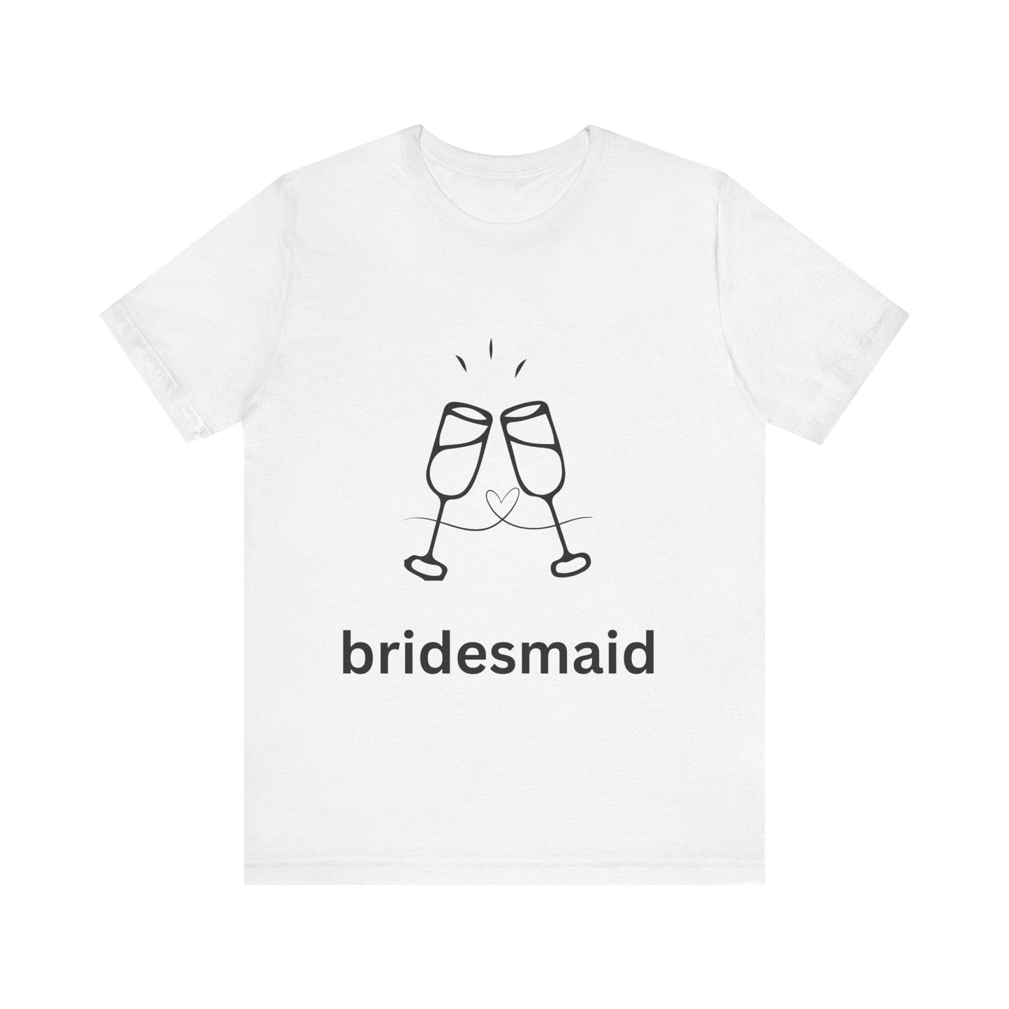 Bridesmaid Tee, Unisex Jersey Short Sleeve Tee, Wedding Party Shirt, Gift for Bridesmaids, Bridal Shower Fashion, Celebrate Love - AUNTIEVIKKI