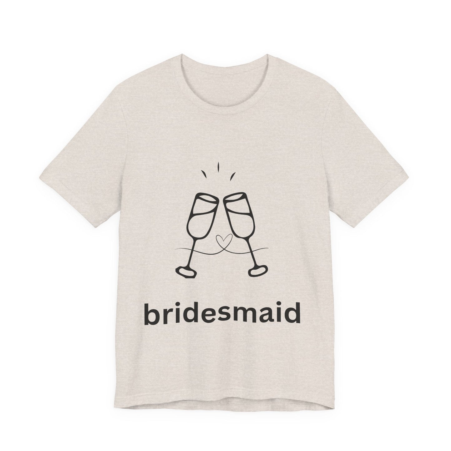 Bridesmaid Tee, Unisex Jersey Short Sleeve Tee, Wedding Party Shirt, Gift for Bridesmaids, Bridal Shower Fashion, Celebrate Love - AUNTIEVIKKI