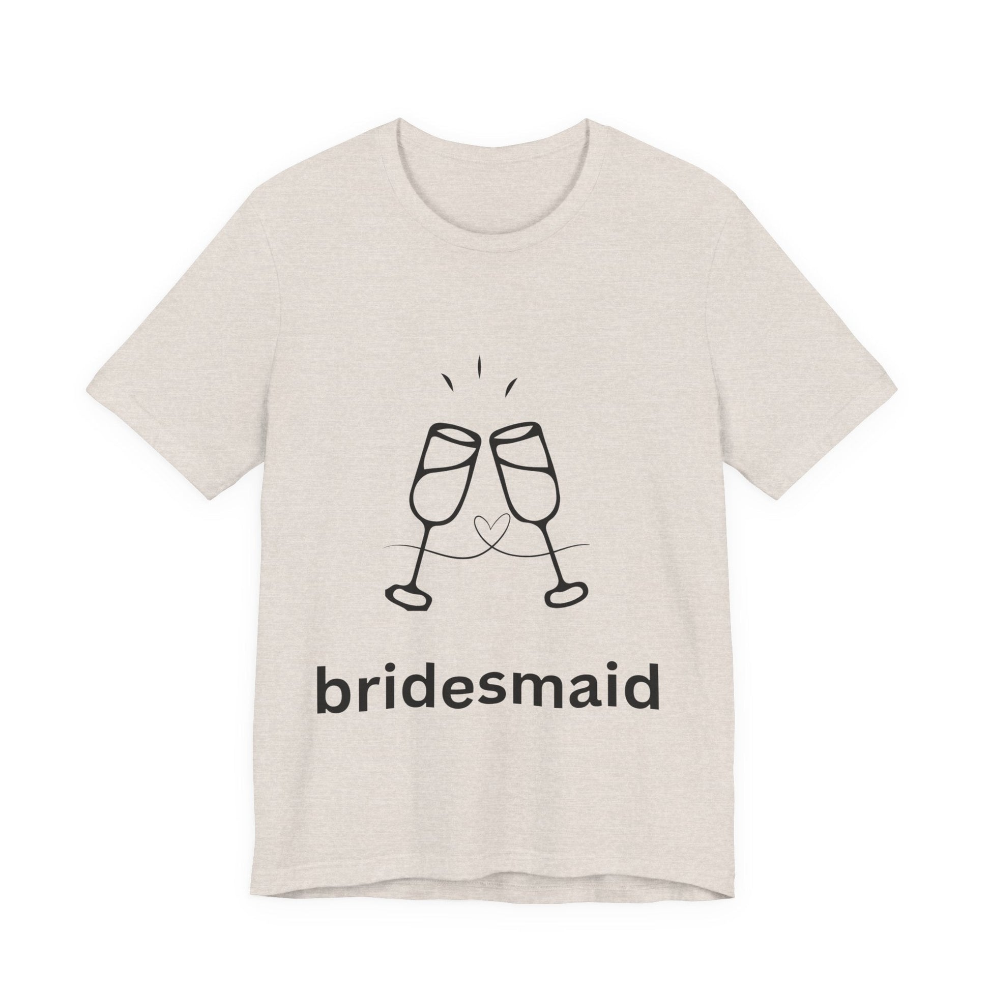 Bridesmaid Tee, Unisex Jersey Short Sleeve Tee, Wedding Party Shirt, Gift for Bridesmaids, Bridal Shower Fashion, Celebrate Love - AUNTIEVIKKI