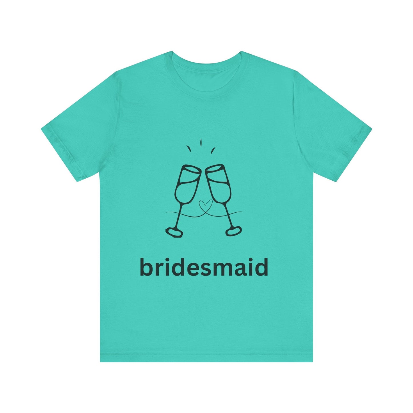 Bridesmaid Tee, Unisex Jersey Short Sleeve Tee, Wedding Party Shirt, Gift for Bridesmaids, Bridal Shower Fashion, Celebrate Love - AUNTIEVIKKI
