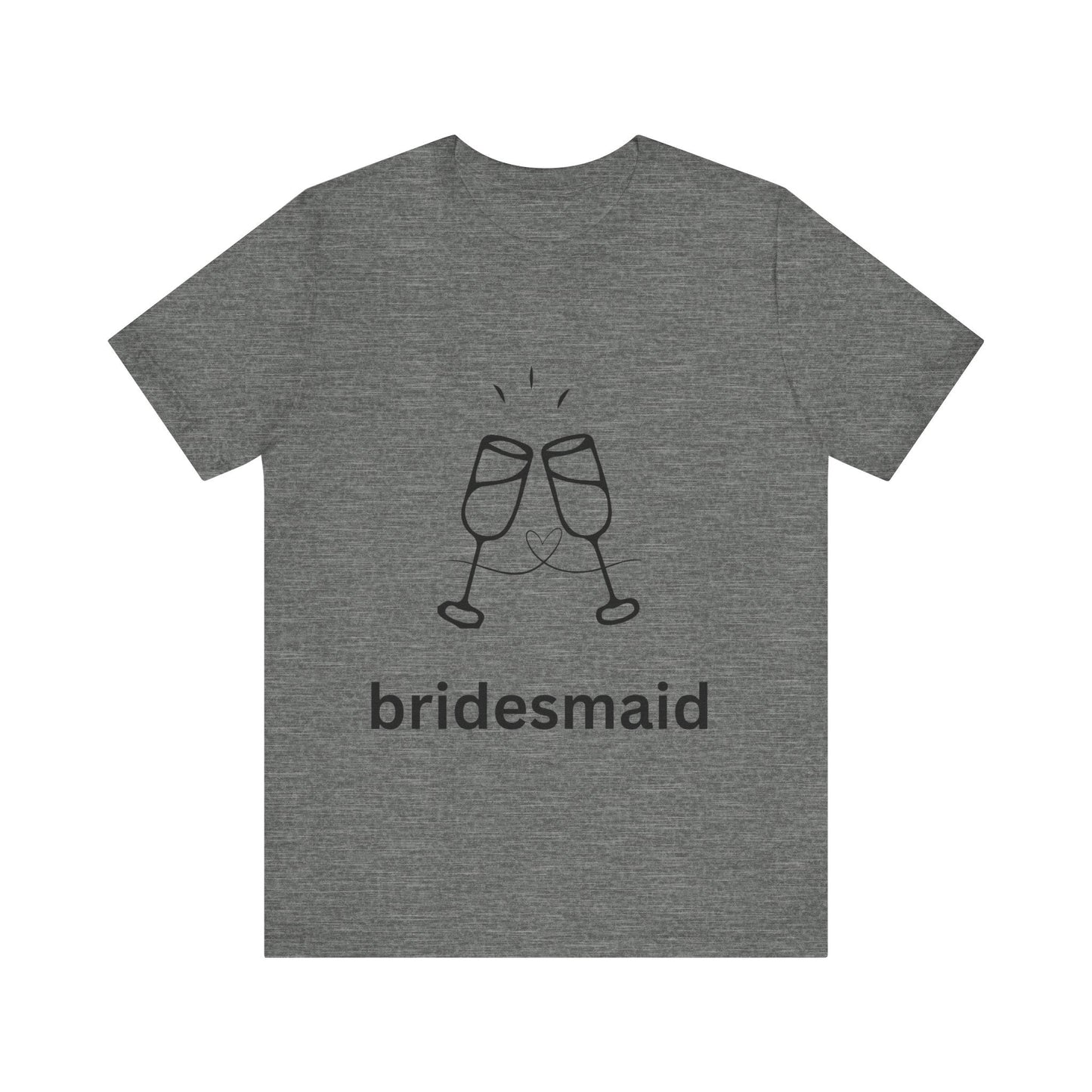 Bridesmaid Tee, Unisex Jersey Short Sleeve Tee, Wedding Party Shirt, Gift for Bridesmaids, Bridal Shower Fashion, Celebrate Love - AUNTIEVIKKI