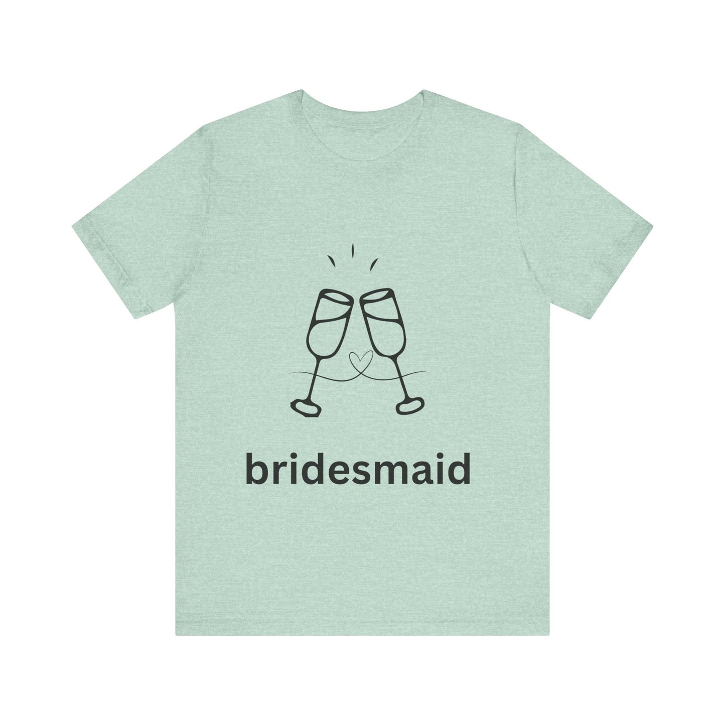 Bridesmaid Tee, Unisex Jersey Short Sleeve Tee, Wedding Party Shirt, Gift for Bridesmaids, Bridal Shower Fashion, Celebrate Love - AUNTIEVIKKI