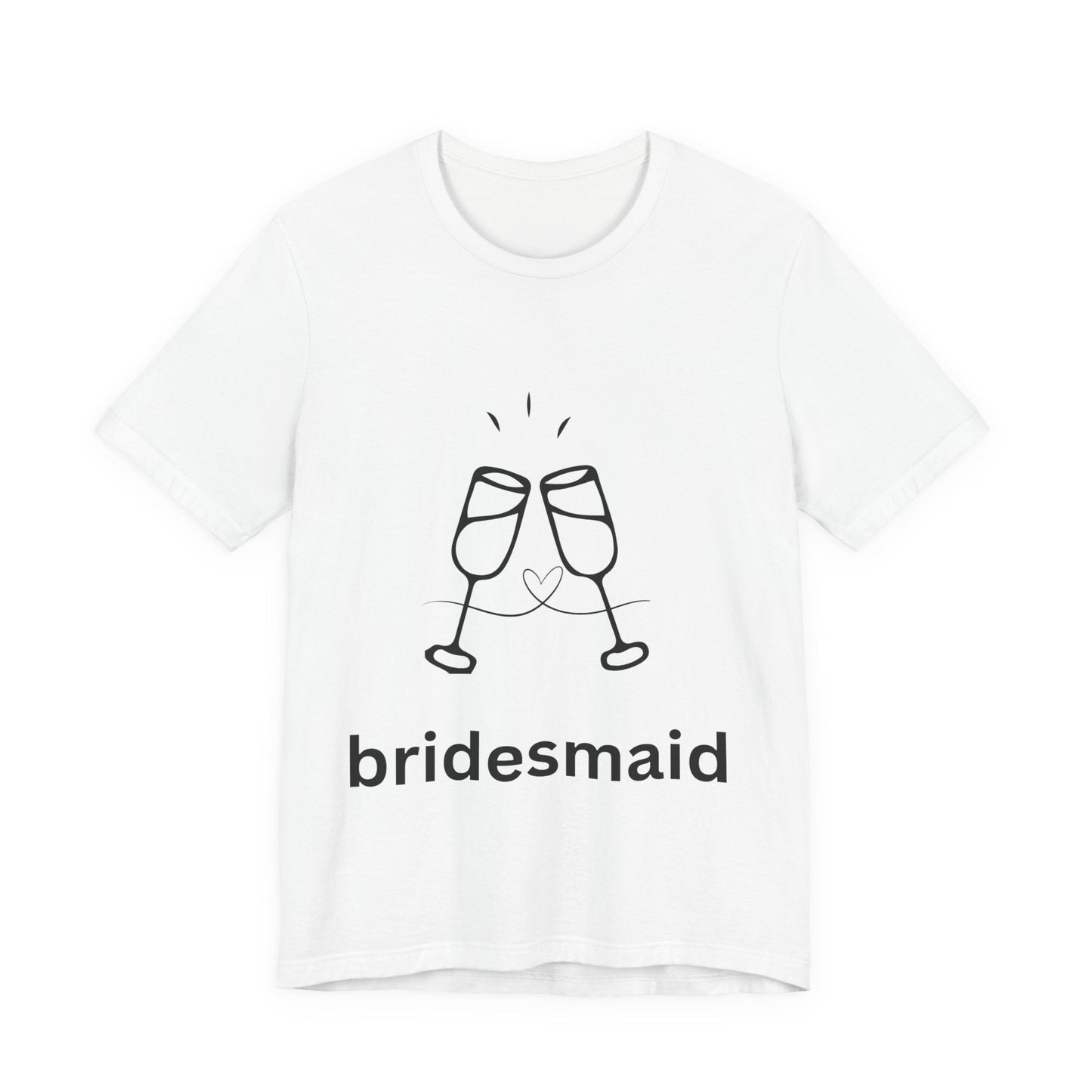 Bridesmaid Tee, Unisex Jersey Short Sleeve Tee, Wedding Party Shirt, Gift for Bridesmaids, Bridal Shower Fashion, Celebrate Love - AUNTIEVIKKI