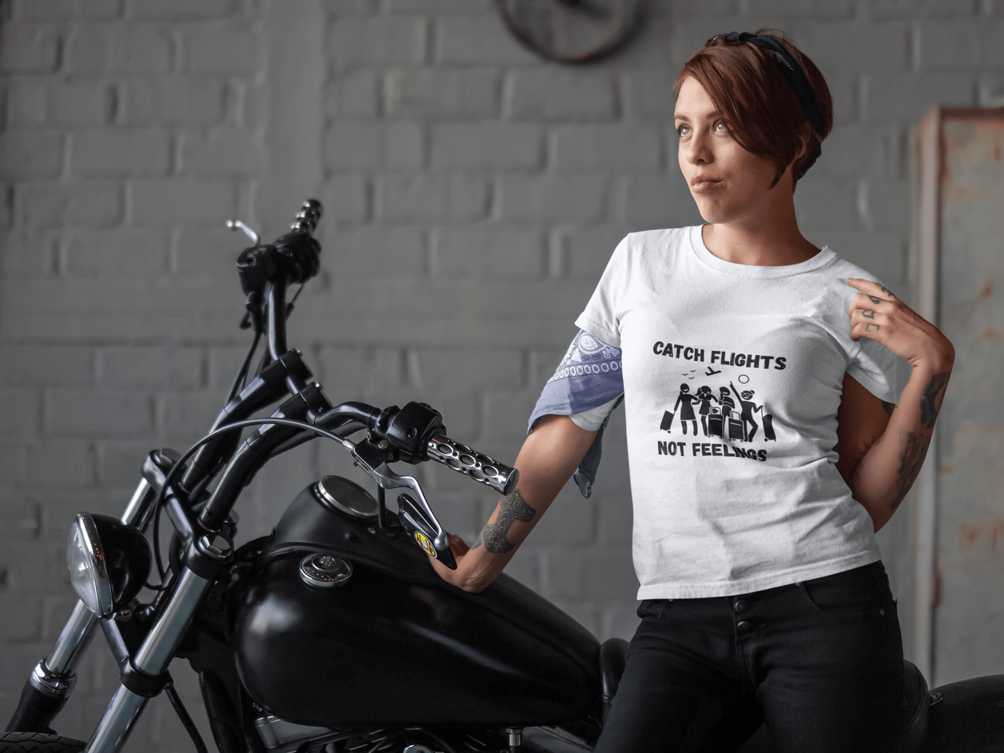 Catch Flights Not Feelings T-Shirt - AUNTIE VIKKI