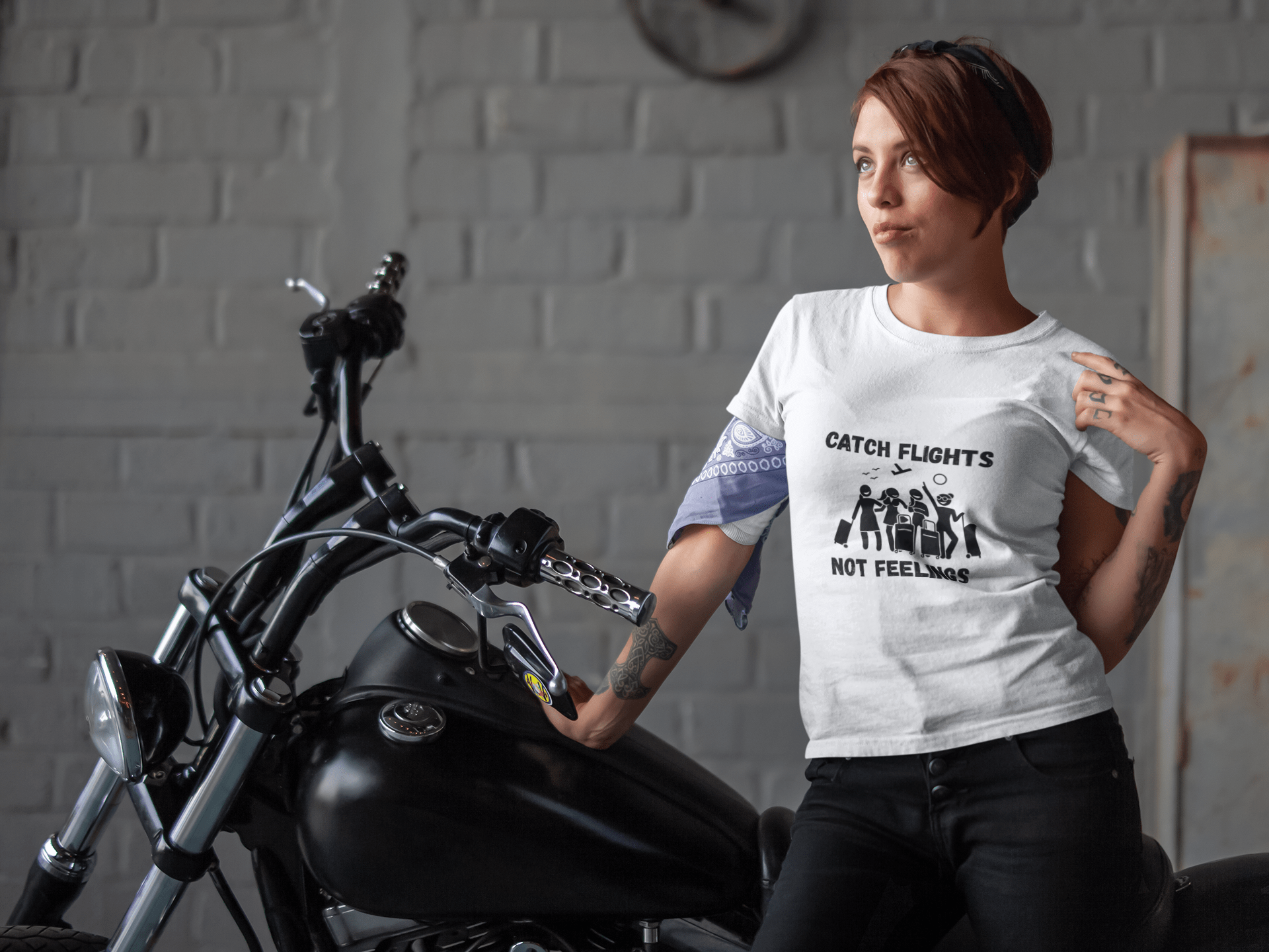 Catch Flights Not Feelings T-Shirt - AUNTIE VIKKI