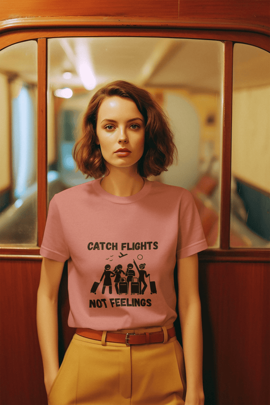 Catch Flights Not Feelings T-Shirt - AUNTIE VIKKI