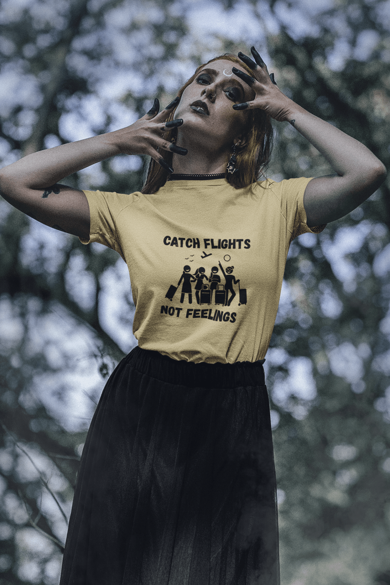 Catch Flights Not Feelings T-Shirt - AUNTIE VIKKI