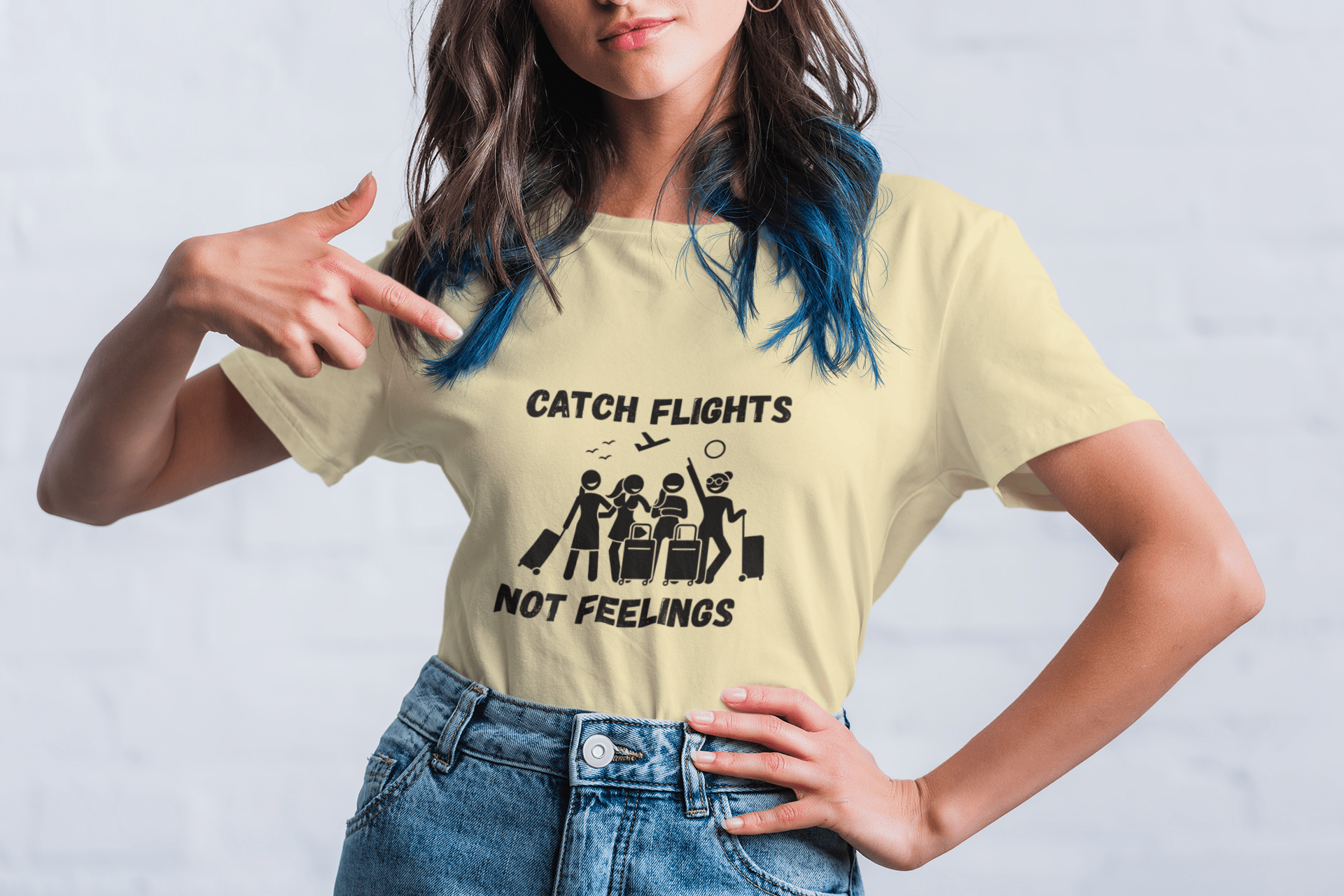 Catch Flights Not Feelings T-Shirt - AUNTIE VIKKI