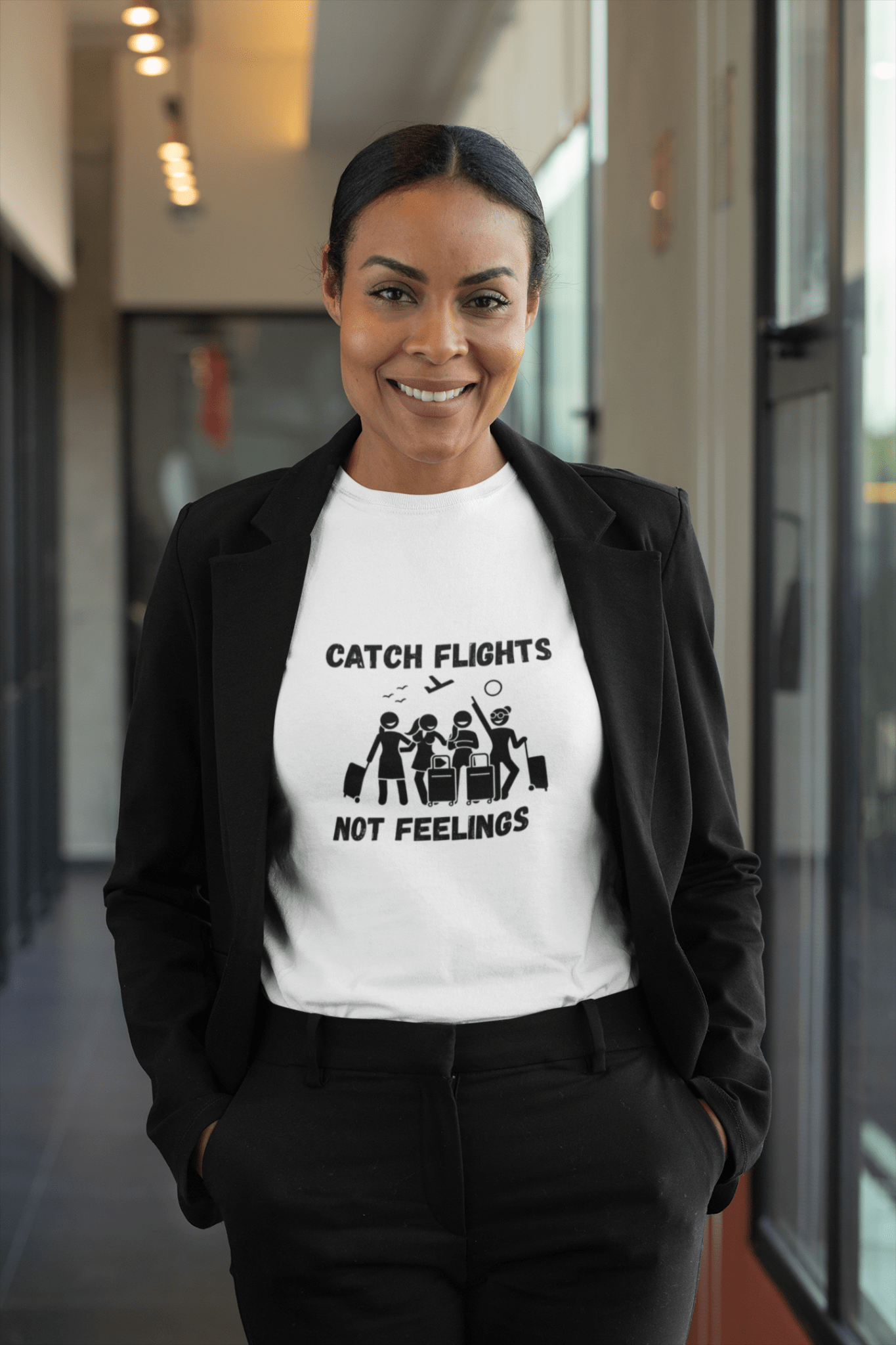 Catch Flights Not Feelings T-Shirt - AUNTIE VIKKI
