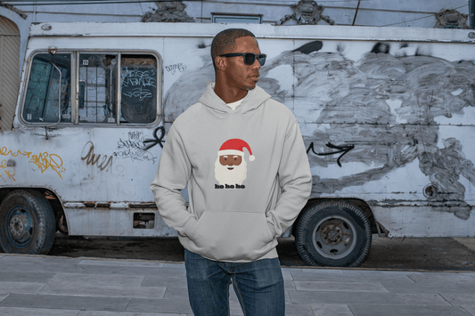 Christmas Santa Hoodie - Holiday Cheer - AUNTIE VIKKI